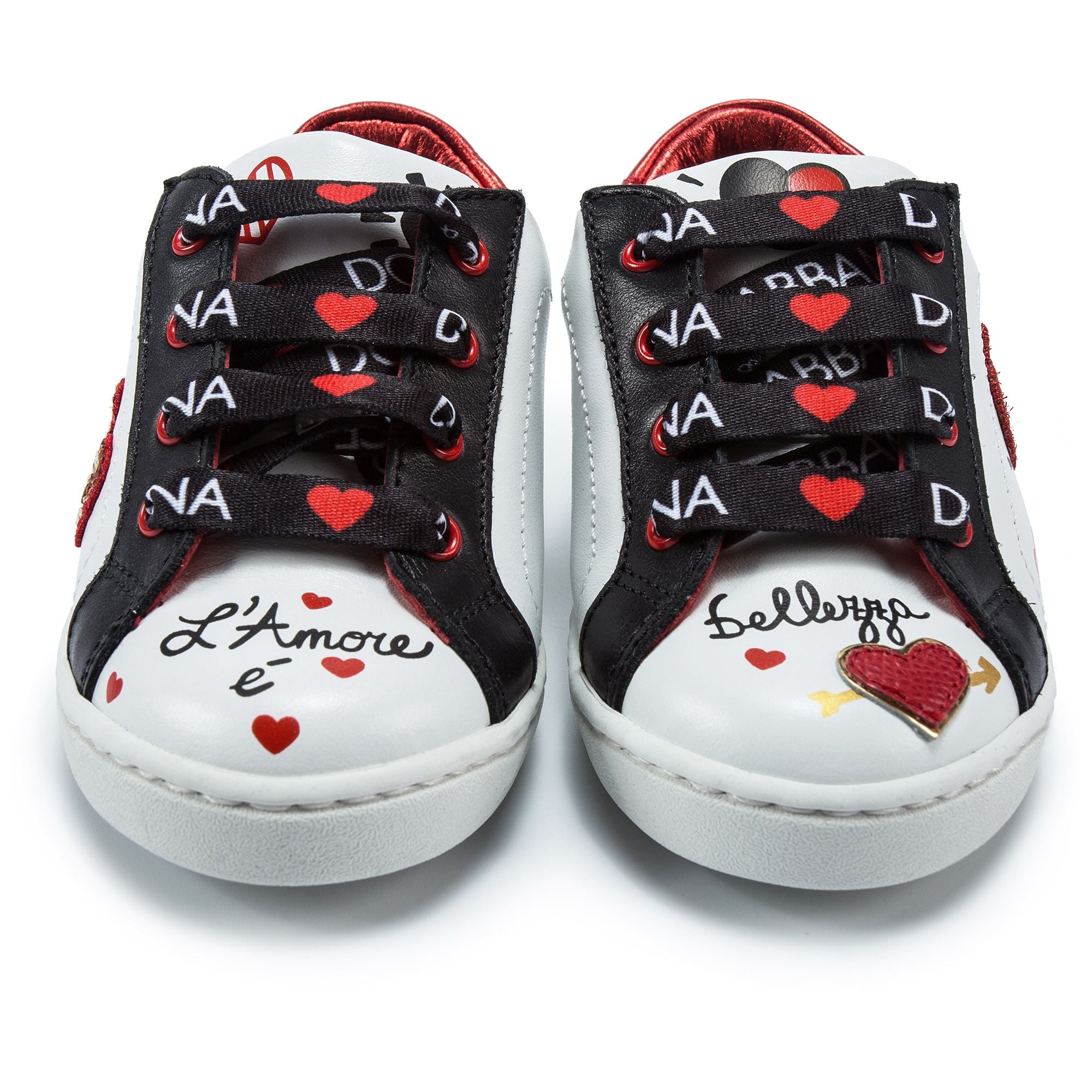 Girls White & Multicolor Calf Shoes