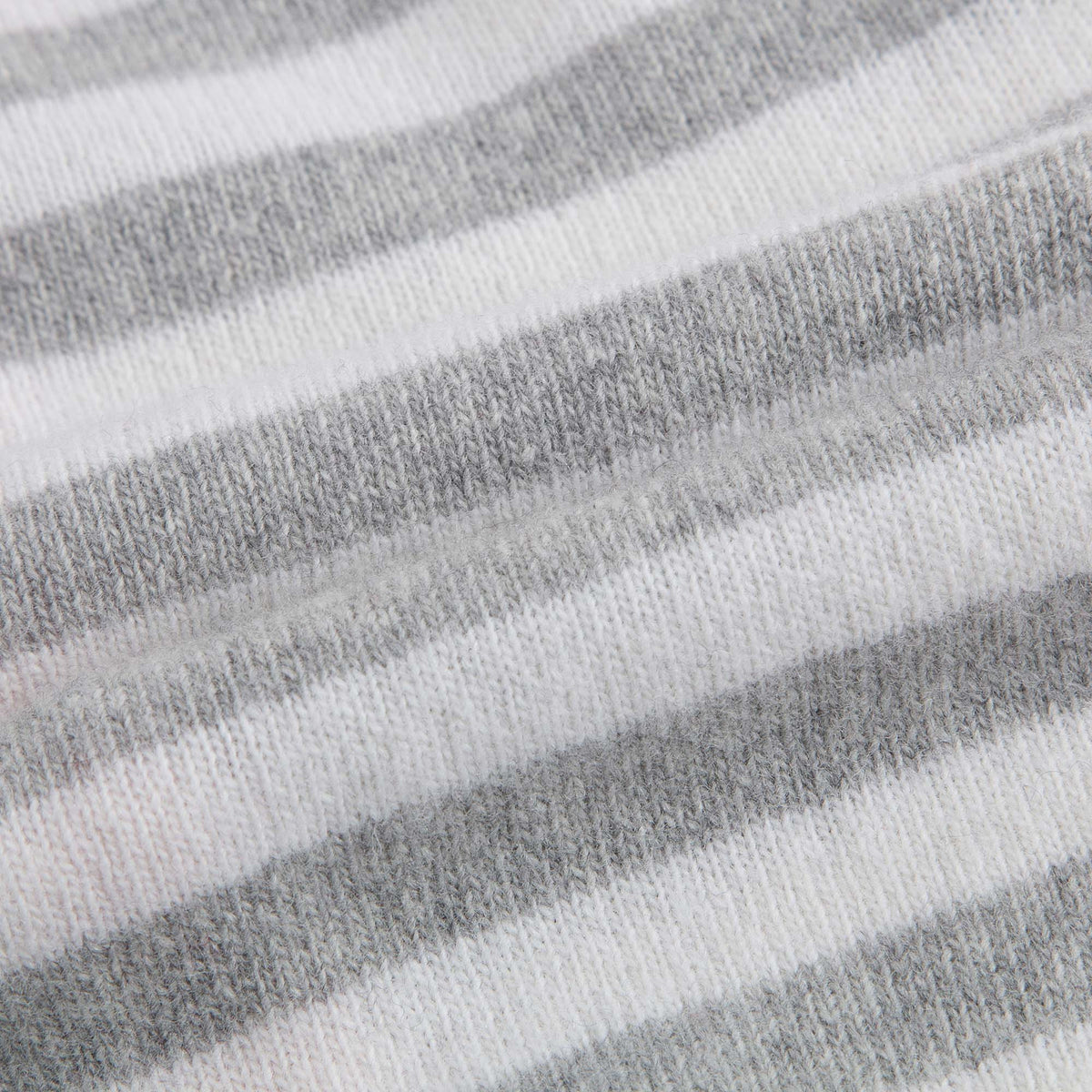 Gilet à rayures gris et blanc lait pour bébé fille