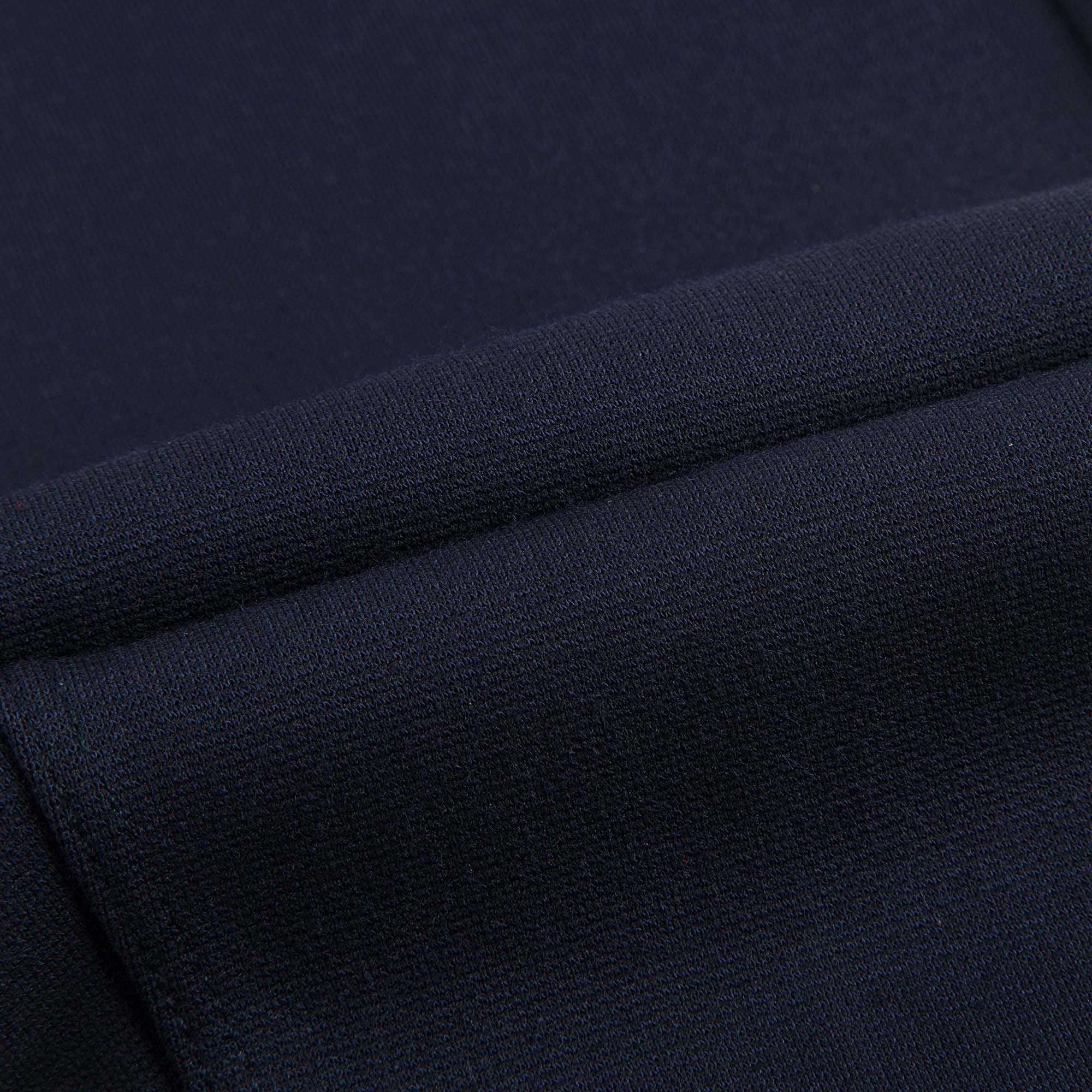 Girls Navy Blue Cotton Slim Fit Trousers
