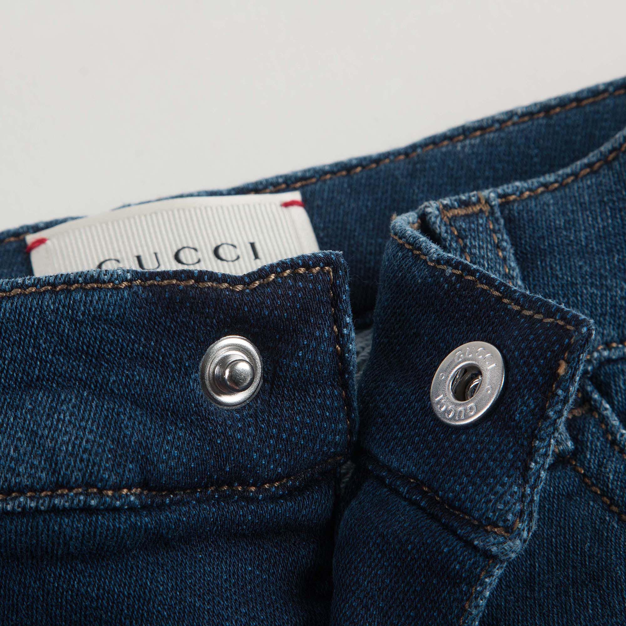 Baby Navy Blue Cotton Denim Jeans