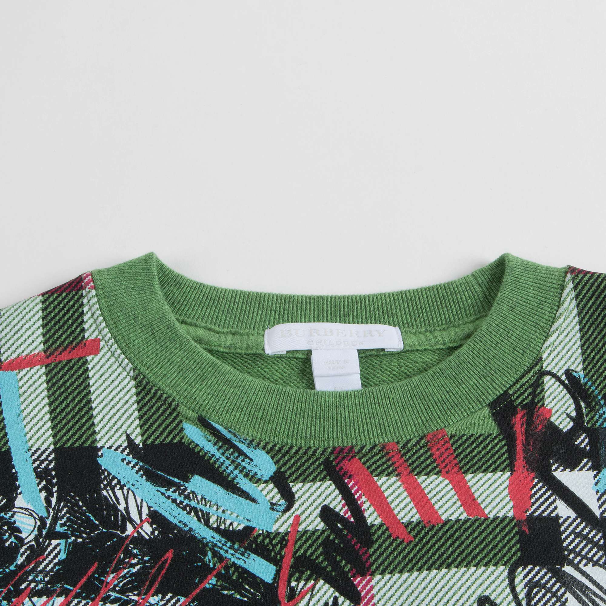 Girls Lime Green Cotton Jersy Dress
