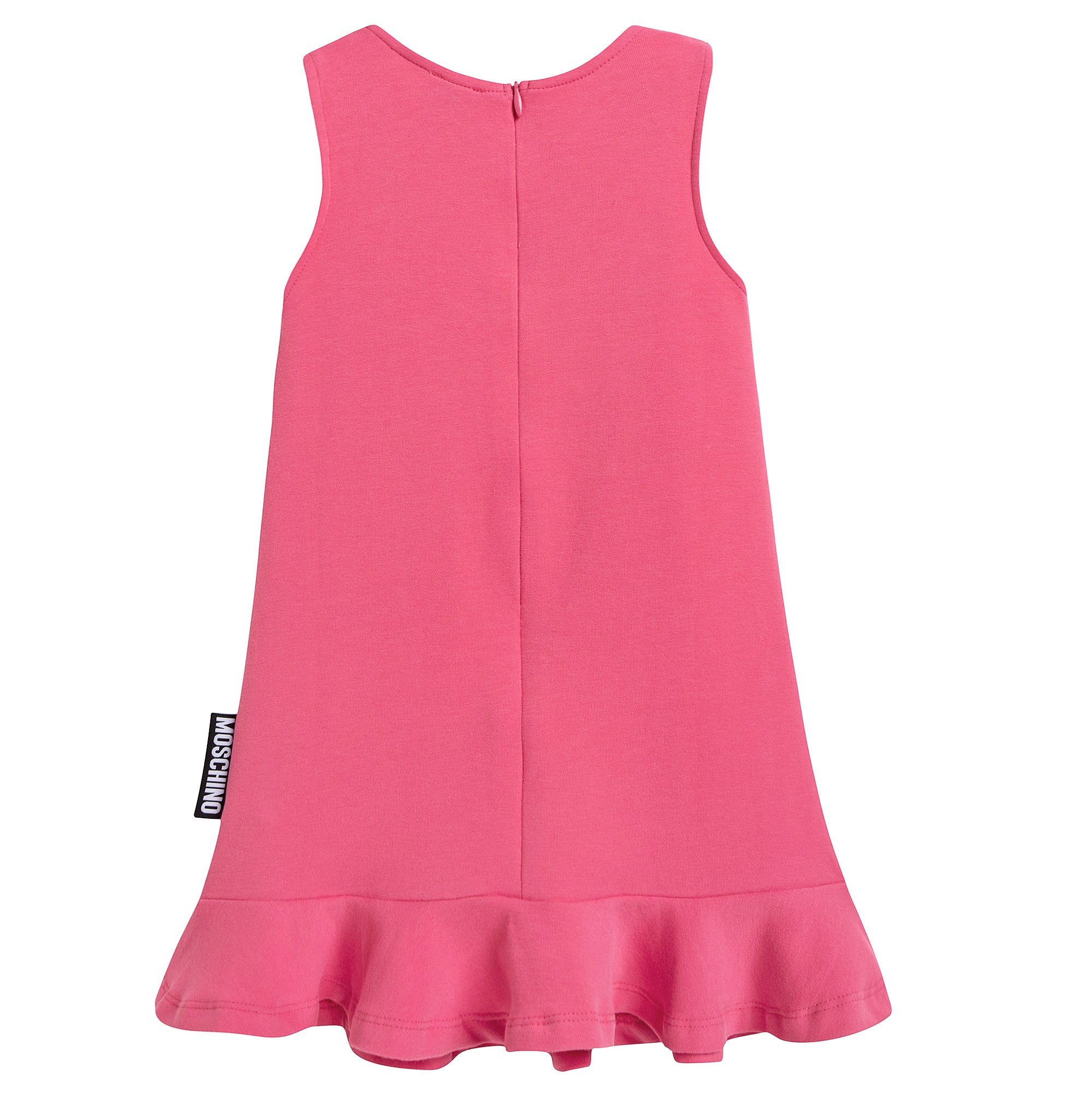 Baby Girls Coral Pink Teddy Dress