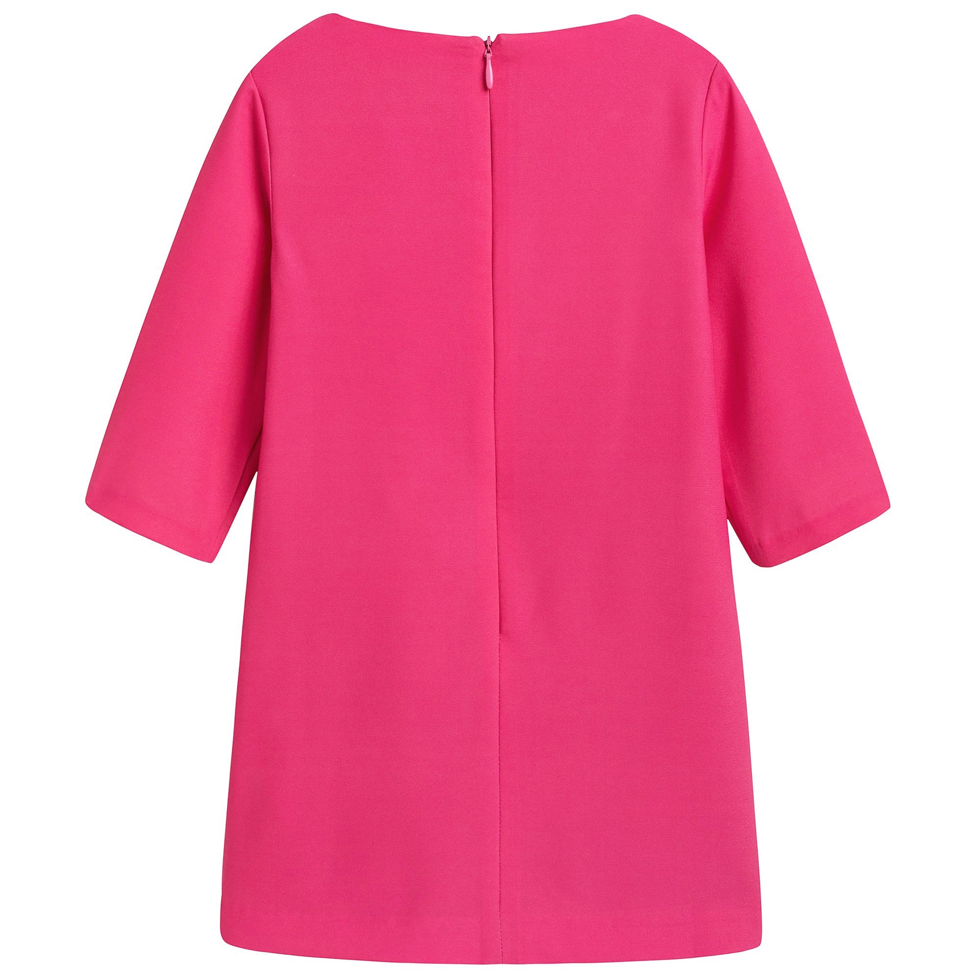 Girls Coral Pink Teddy Dress