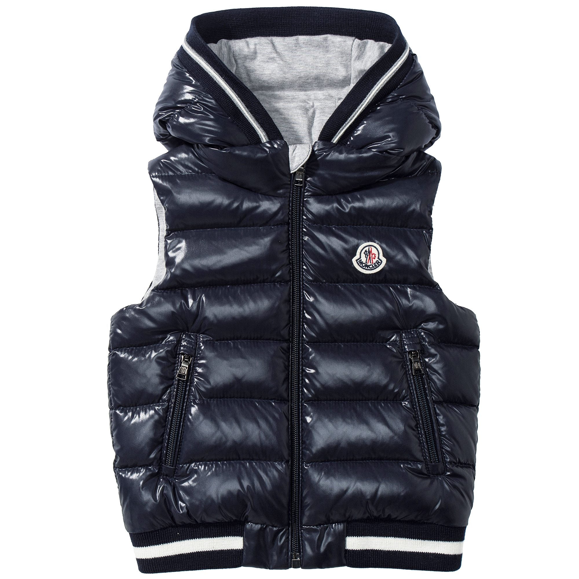 Baby Navy Blue Down Padded Gilet