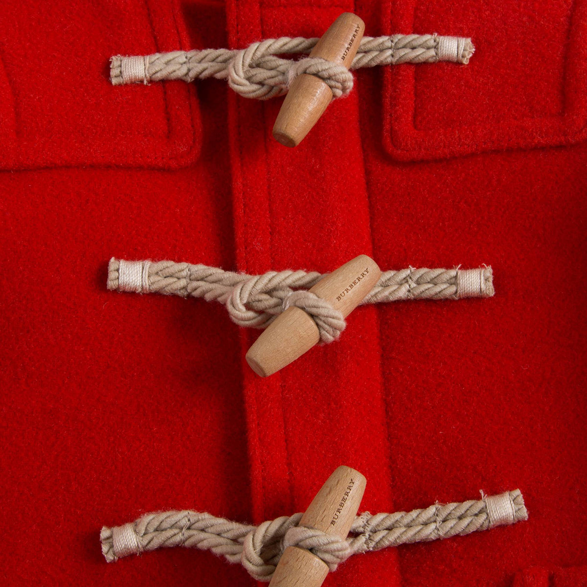 Manteau en laine orange-rouge pour bébé fille