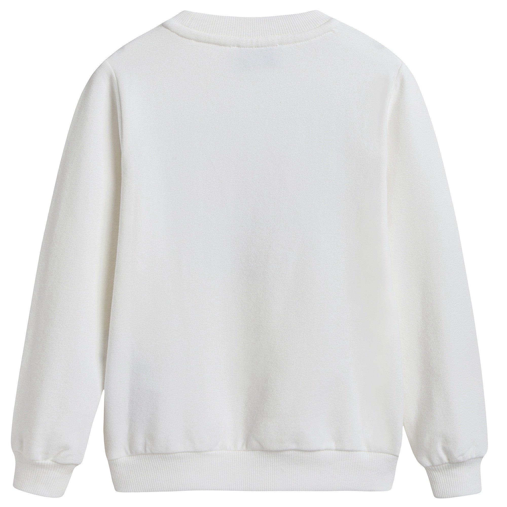 Girls Ivory Teddy Sweatshirt