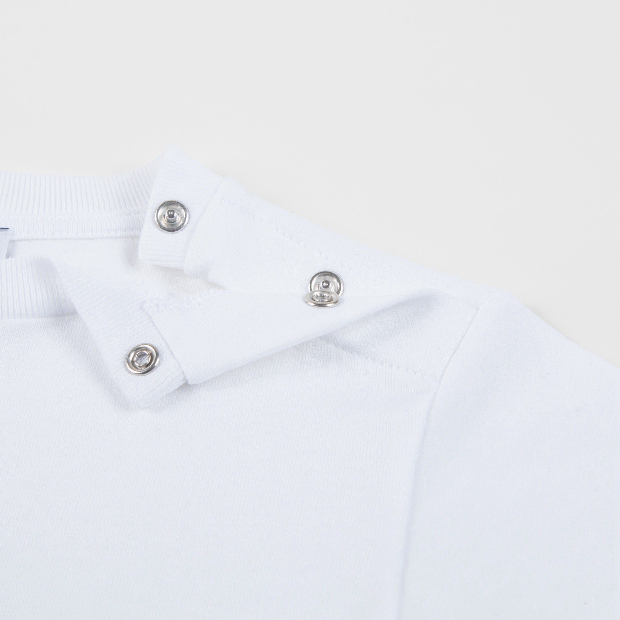 Baby White Embroidery Printing T-Shirt