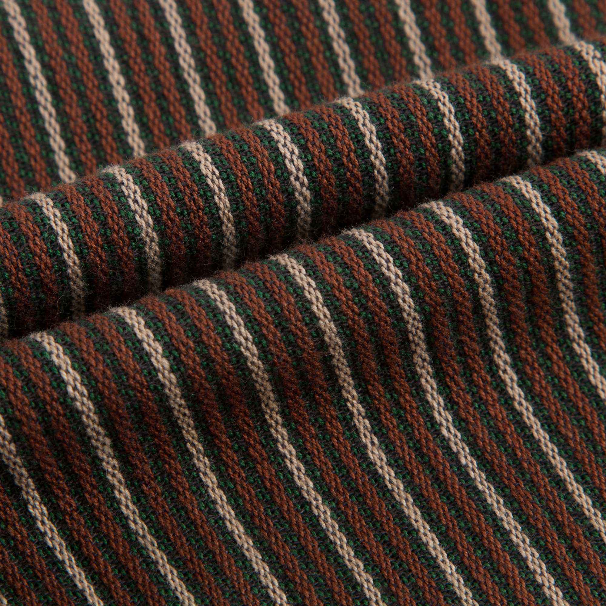 Girls Brown & Green Striped Trousers