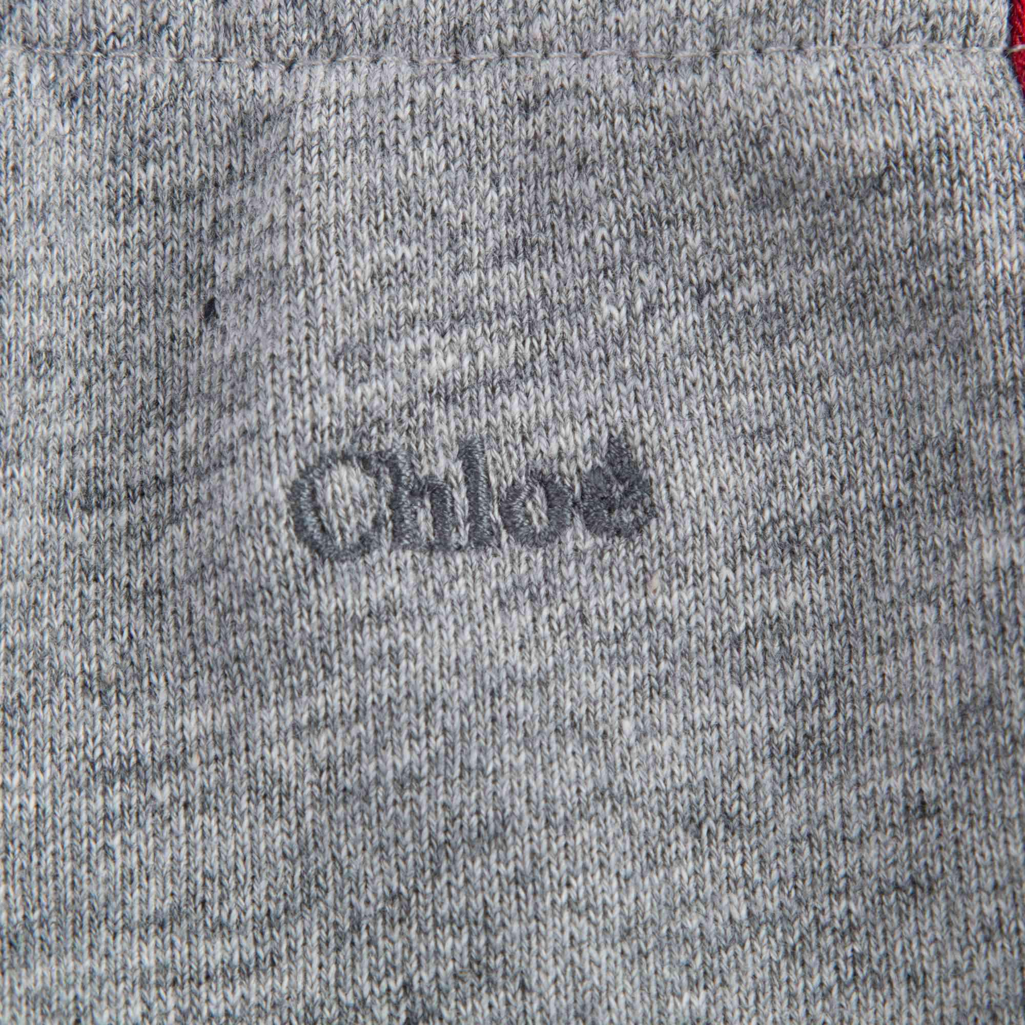 Girls Grey Cotton Tracksuit Trousers
