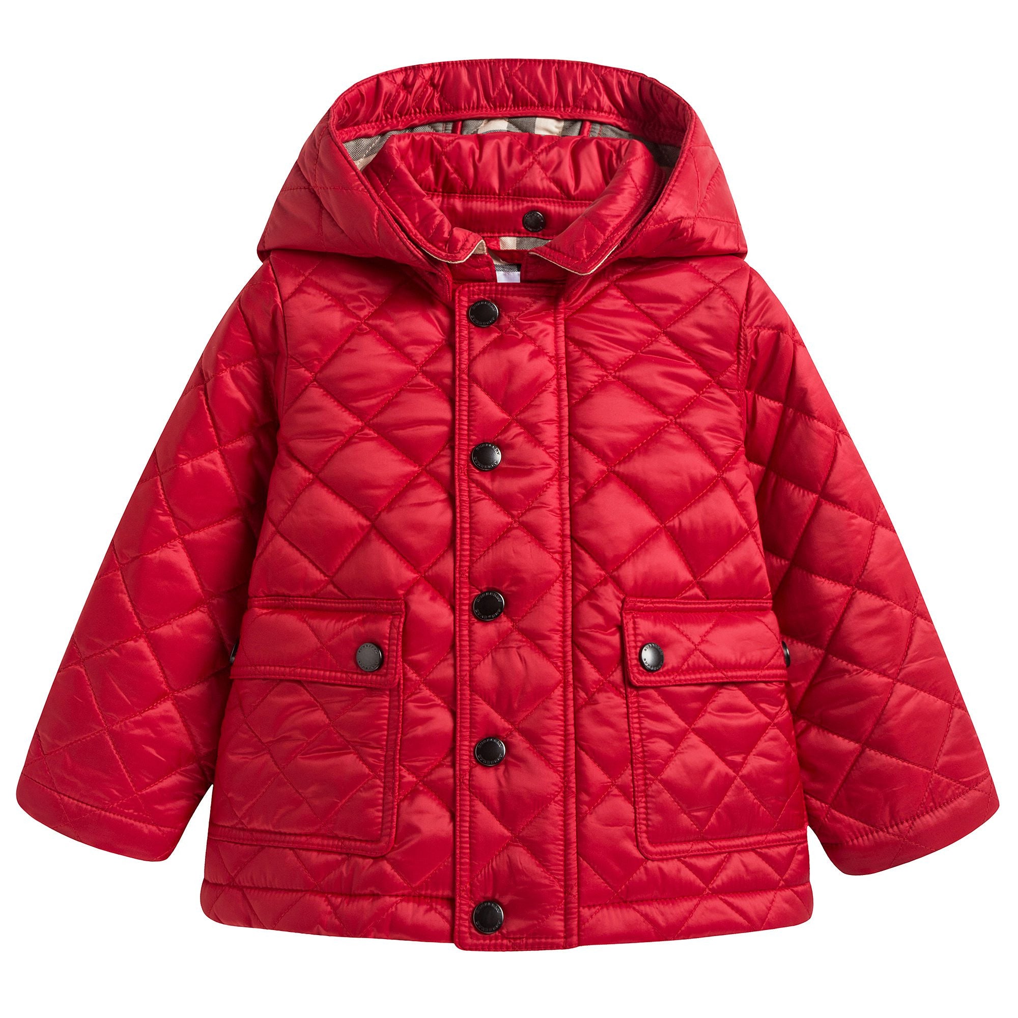 Baby Red Quilted Jacket