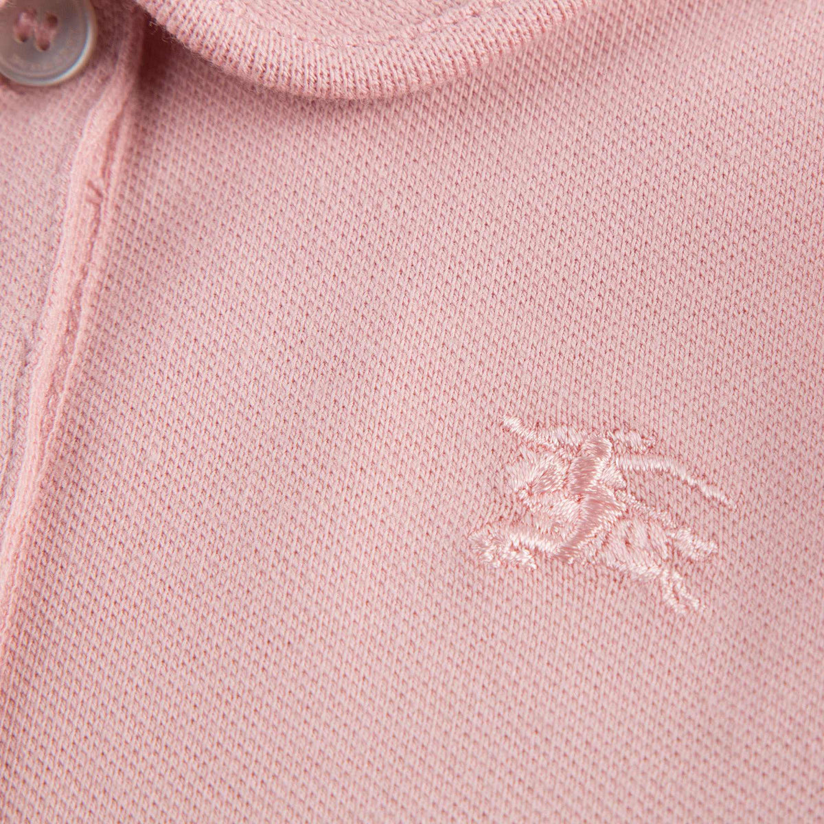 Polo rose clair avec volants à carreaux pour bébés filles