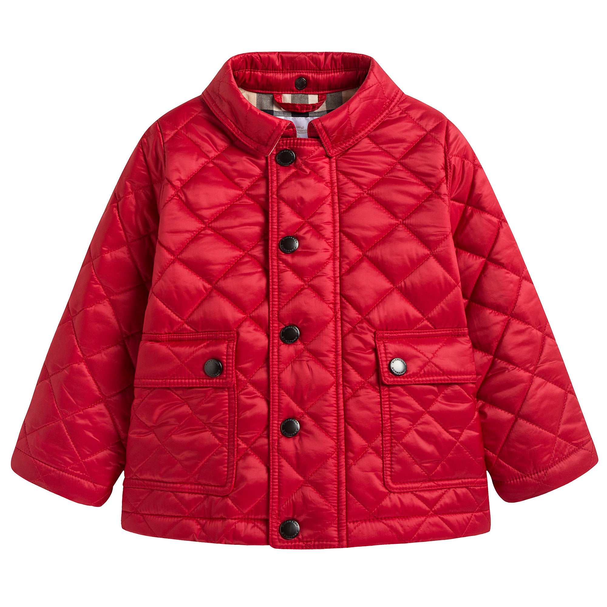 Baby Red Quilted Jacket