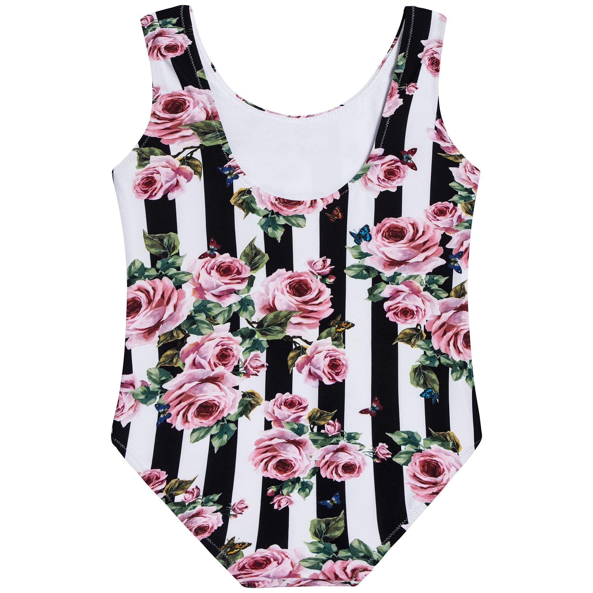 Girls White Rose "Butterfly" Swimwear