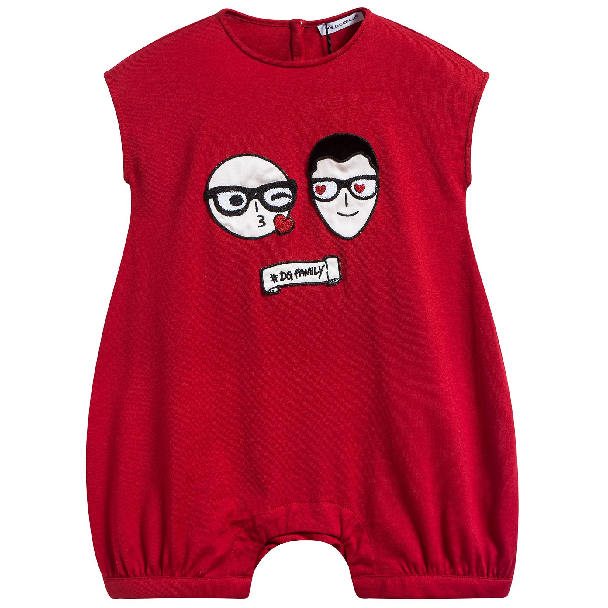 Baby Girls Red Home Babysuit