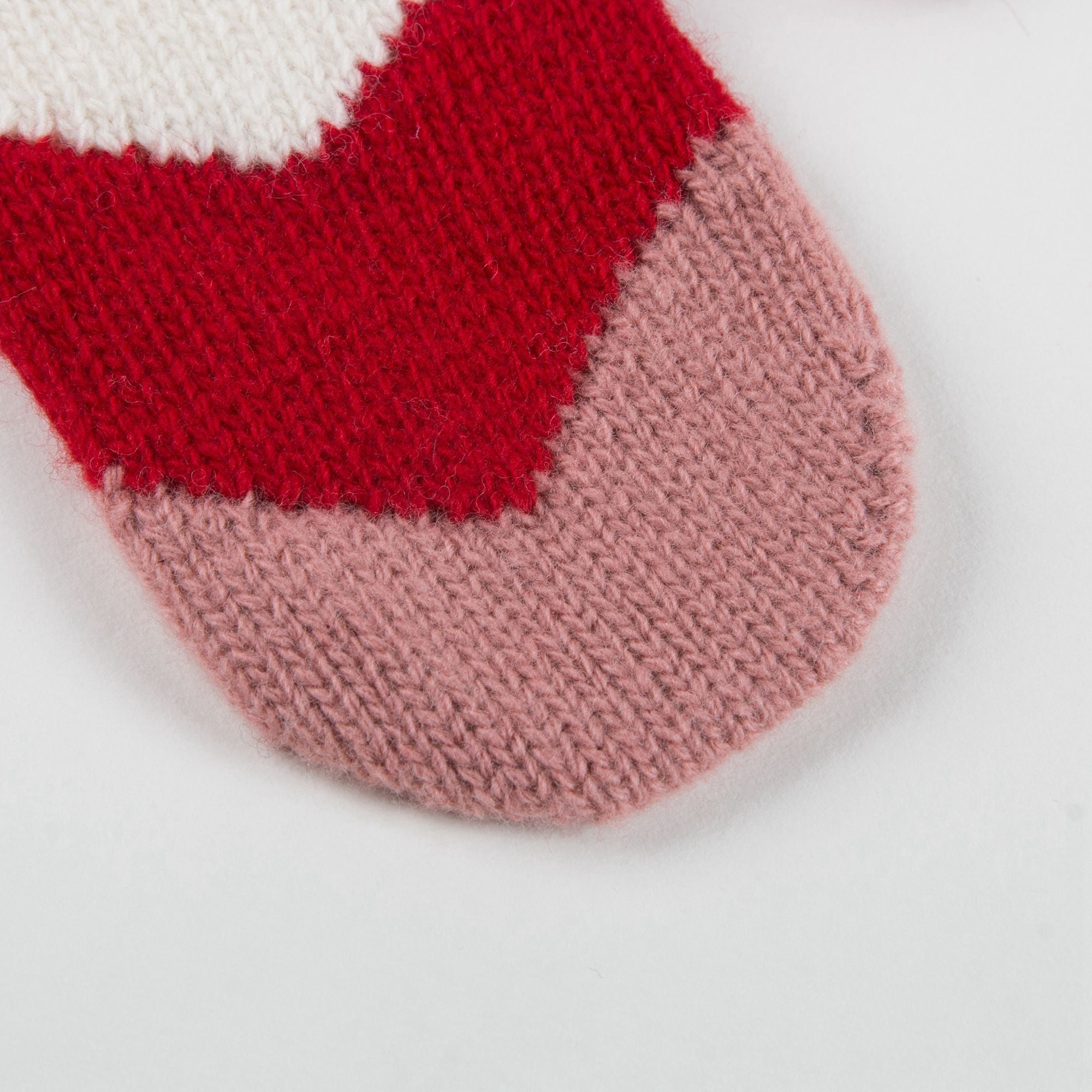 Girls Rose Pink Wool Gloves