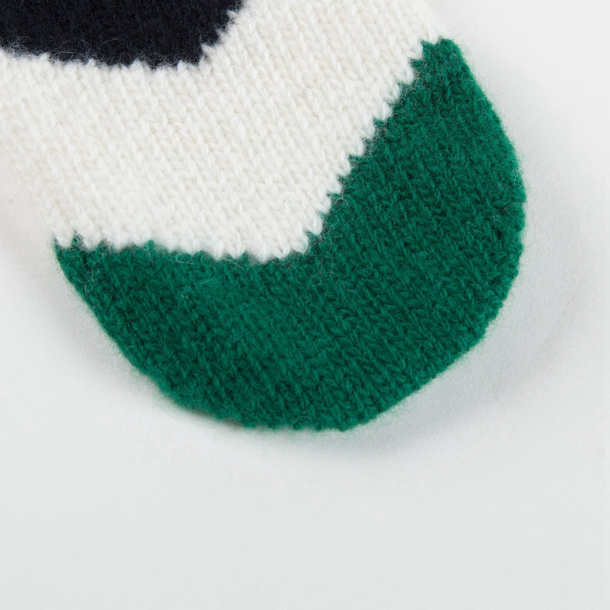 Girls Green Wool Gloves