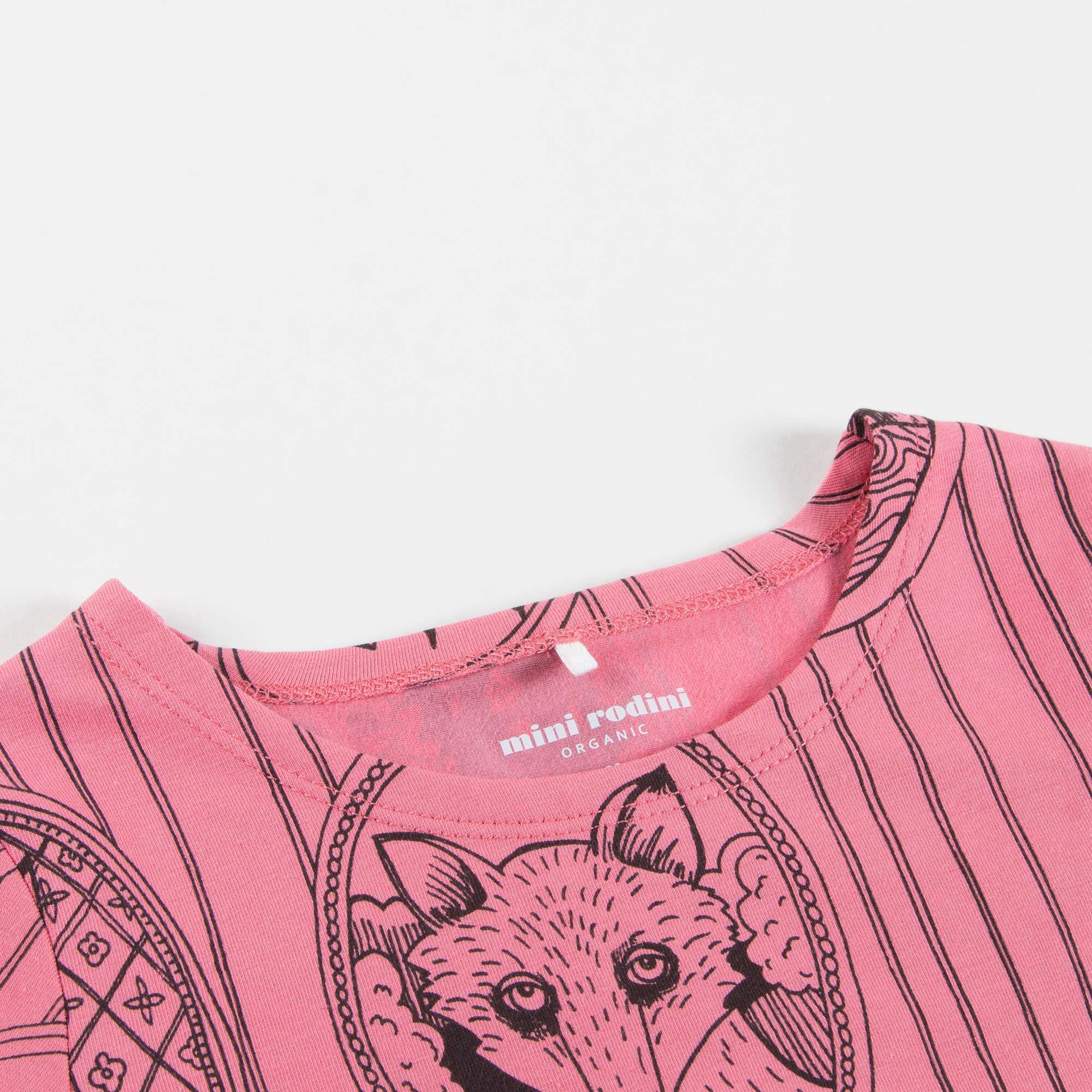 Girls Pink Fox Family Dress