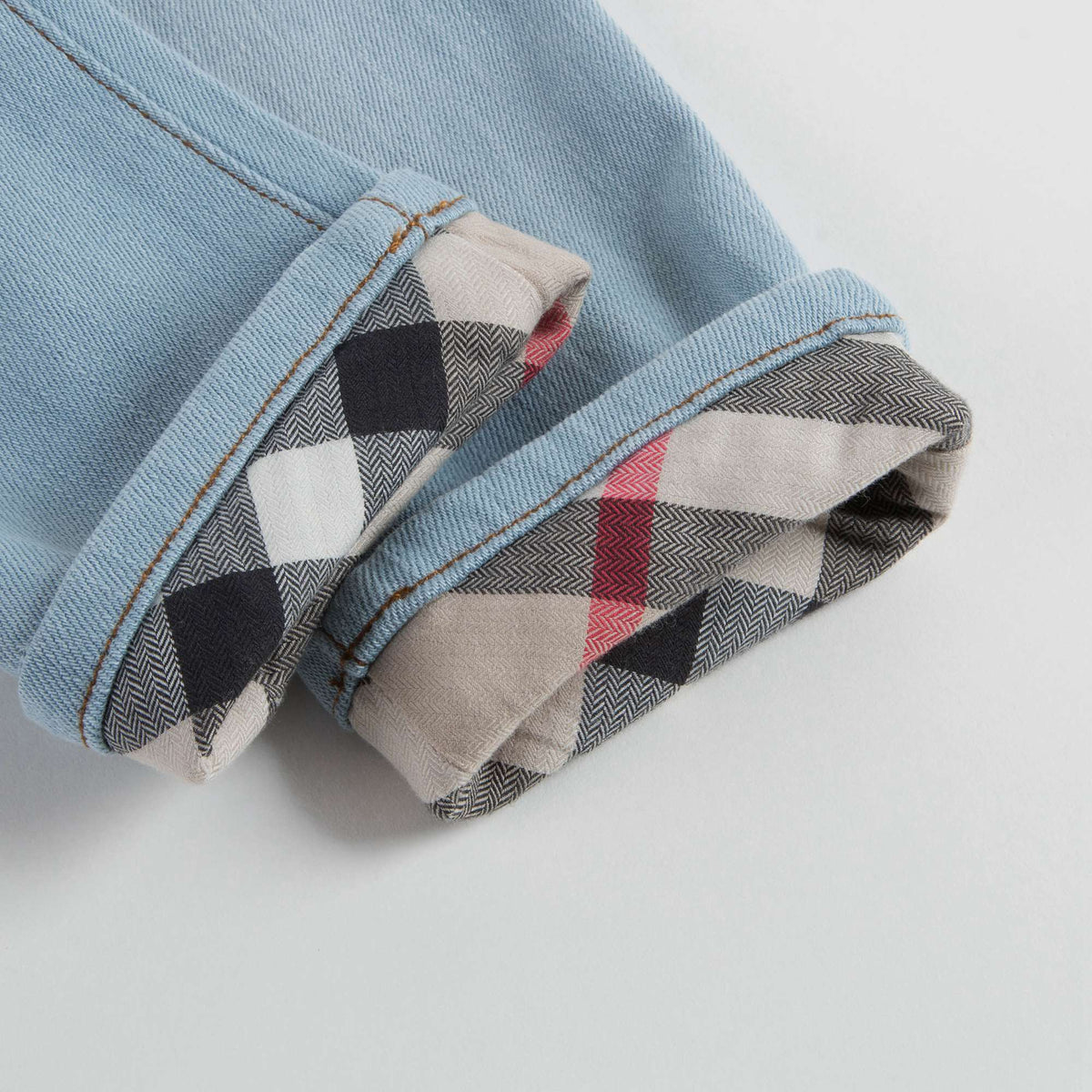 Pantalon en coton bleu clair pour bébé garçon