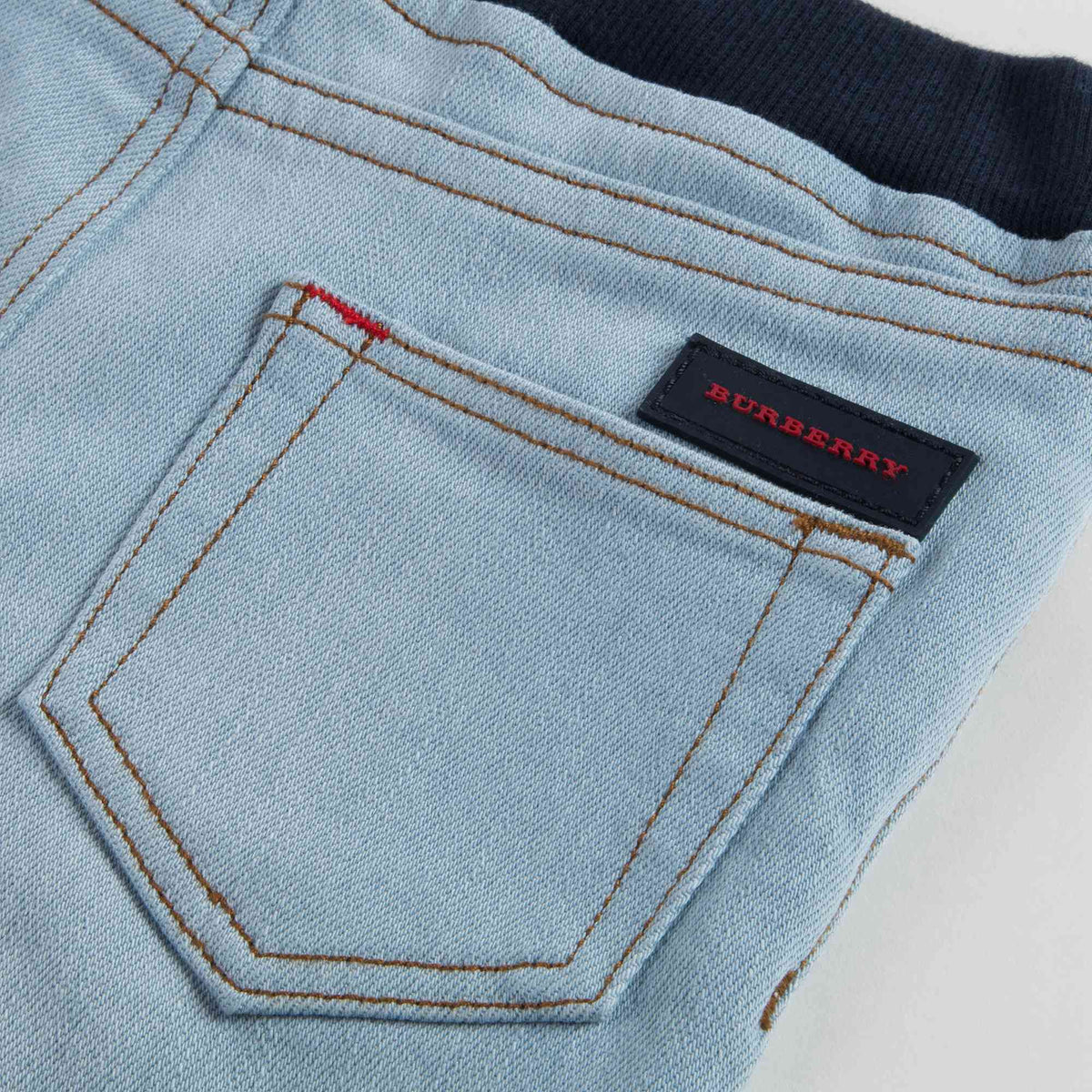 Pantalon en coton bleu clair pour bébé garçon