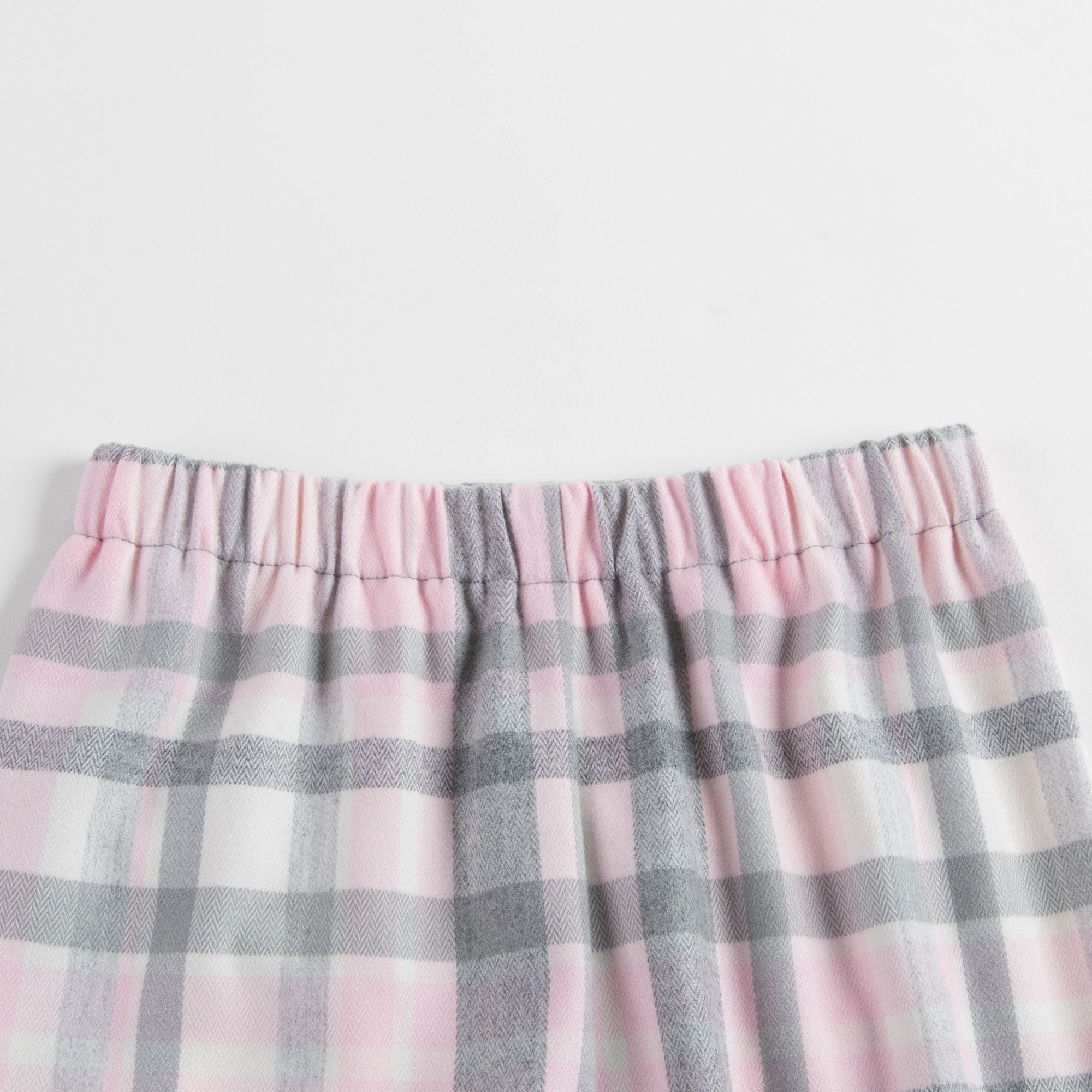 Baby Girls Pink Check Trousers