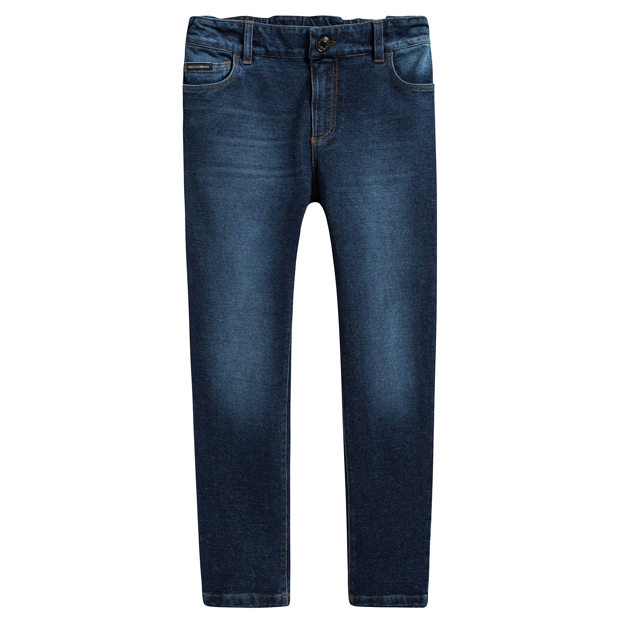 Girls Blue Cowboy Cotton Trousers