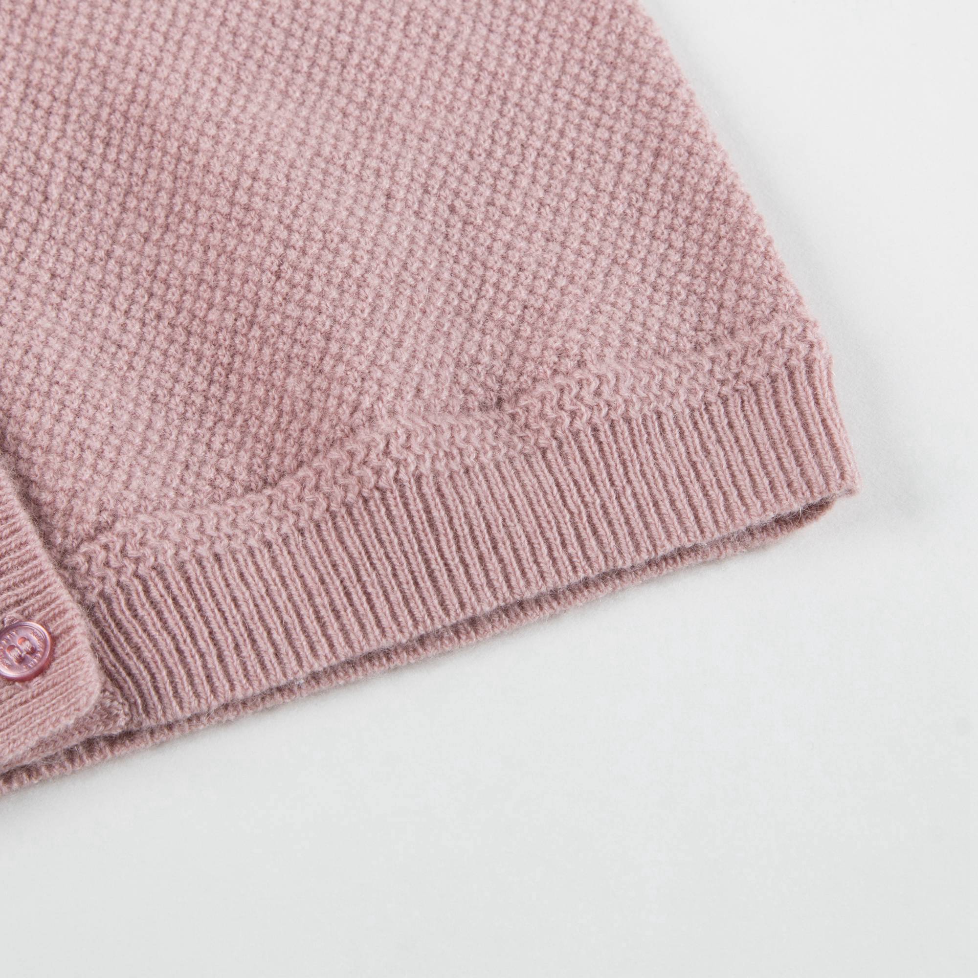 Girls Dusty Pink Cashmere Cardigan