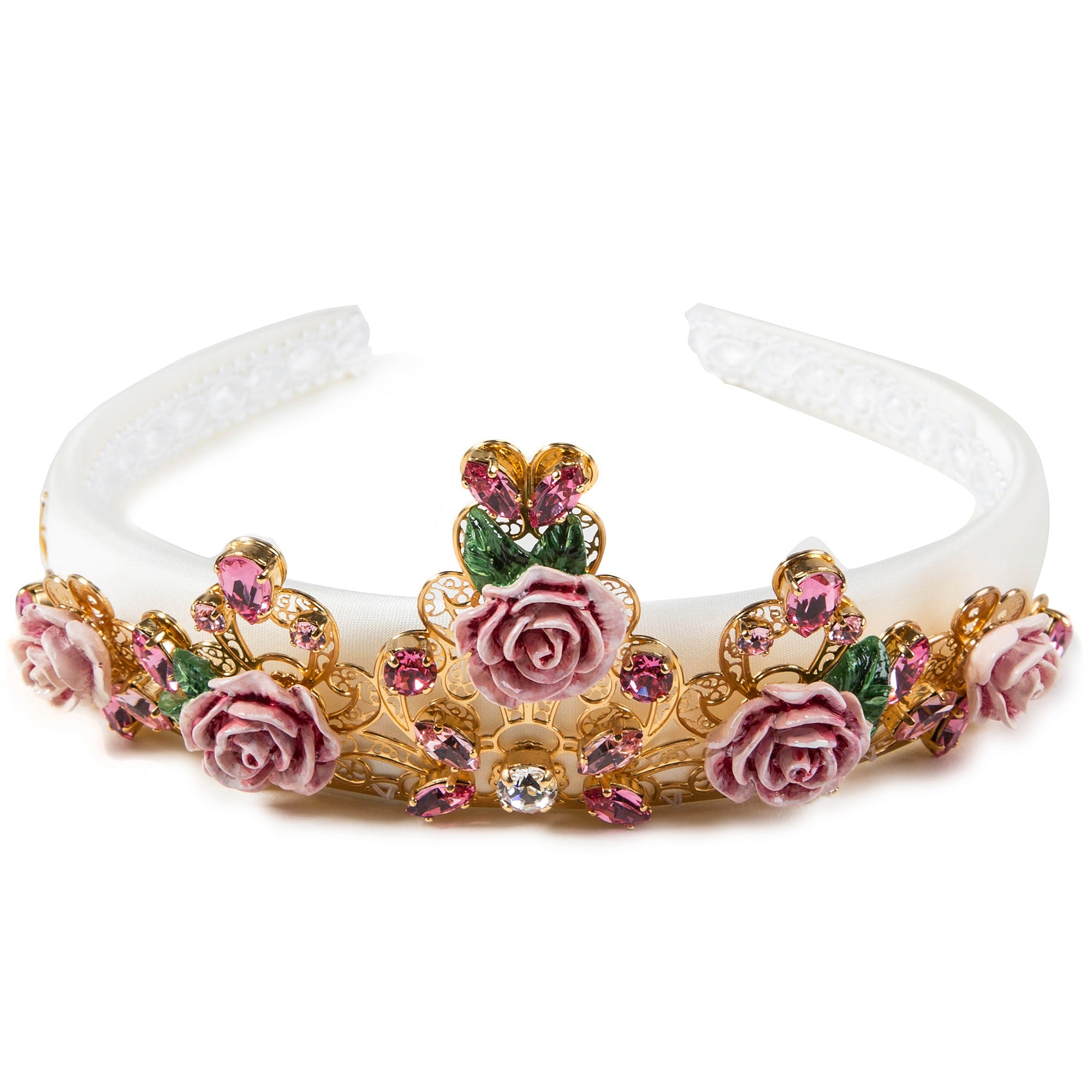 Girls Rose Gold Crown Headband