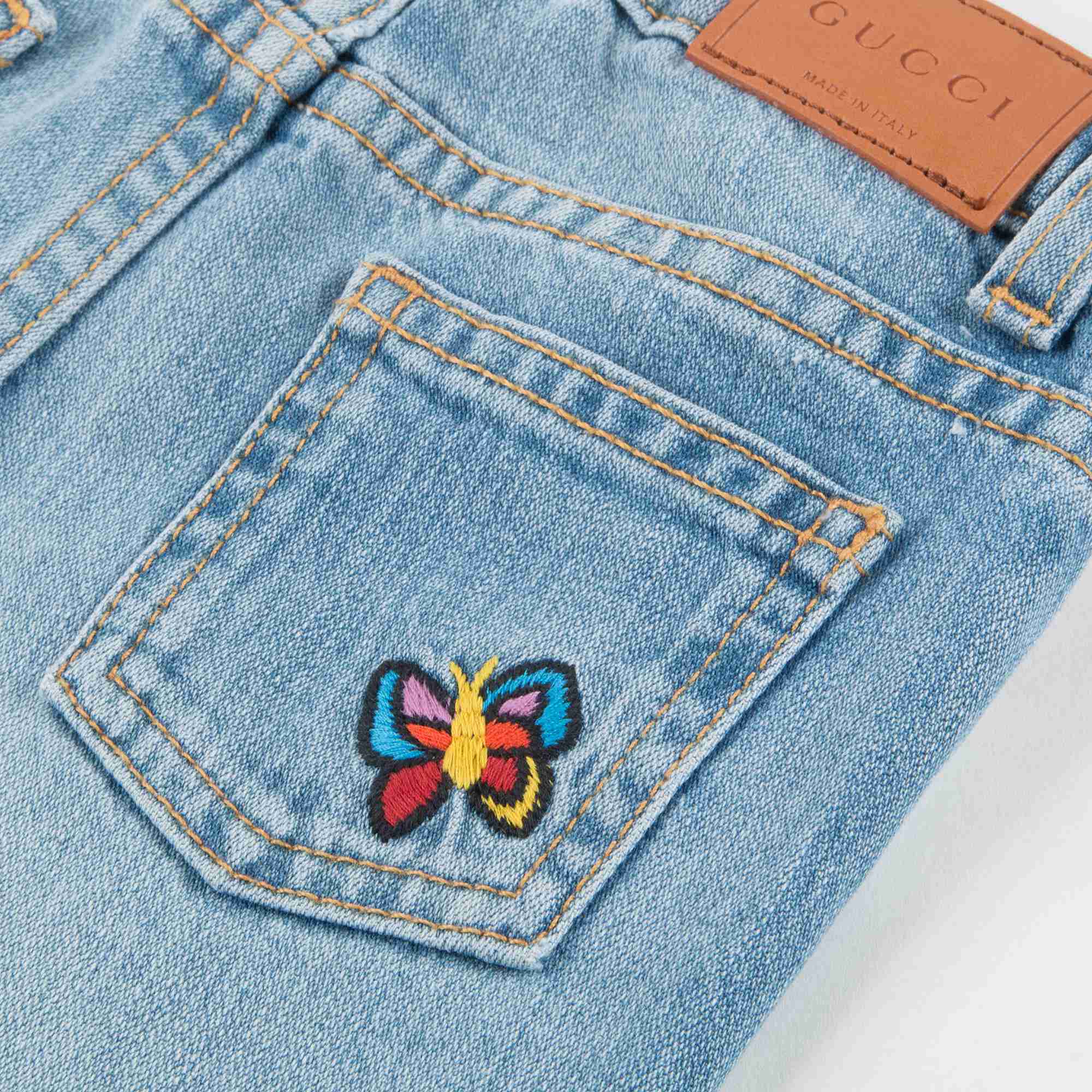 Baby Girls Blue Cactus Trousers
