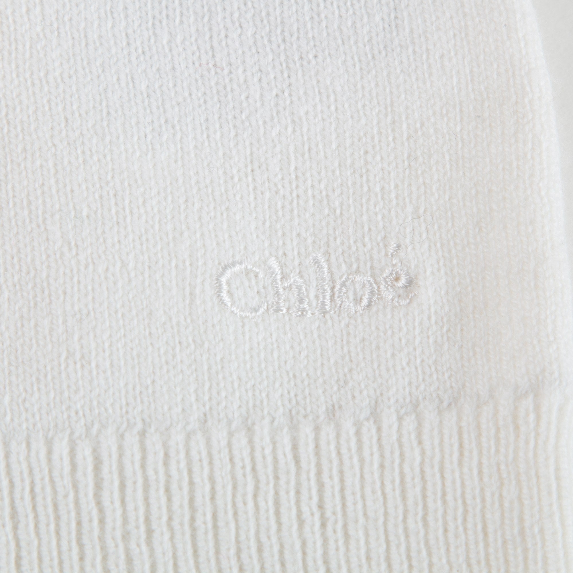 Girls Ivory Wool Sweater