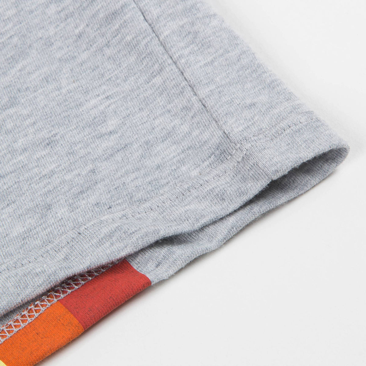T-shirt gris clair en coton pour garçons