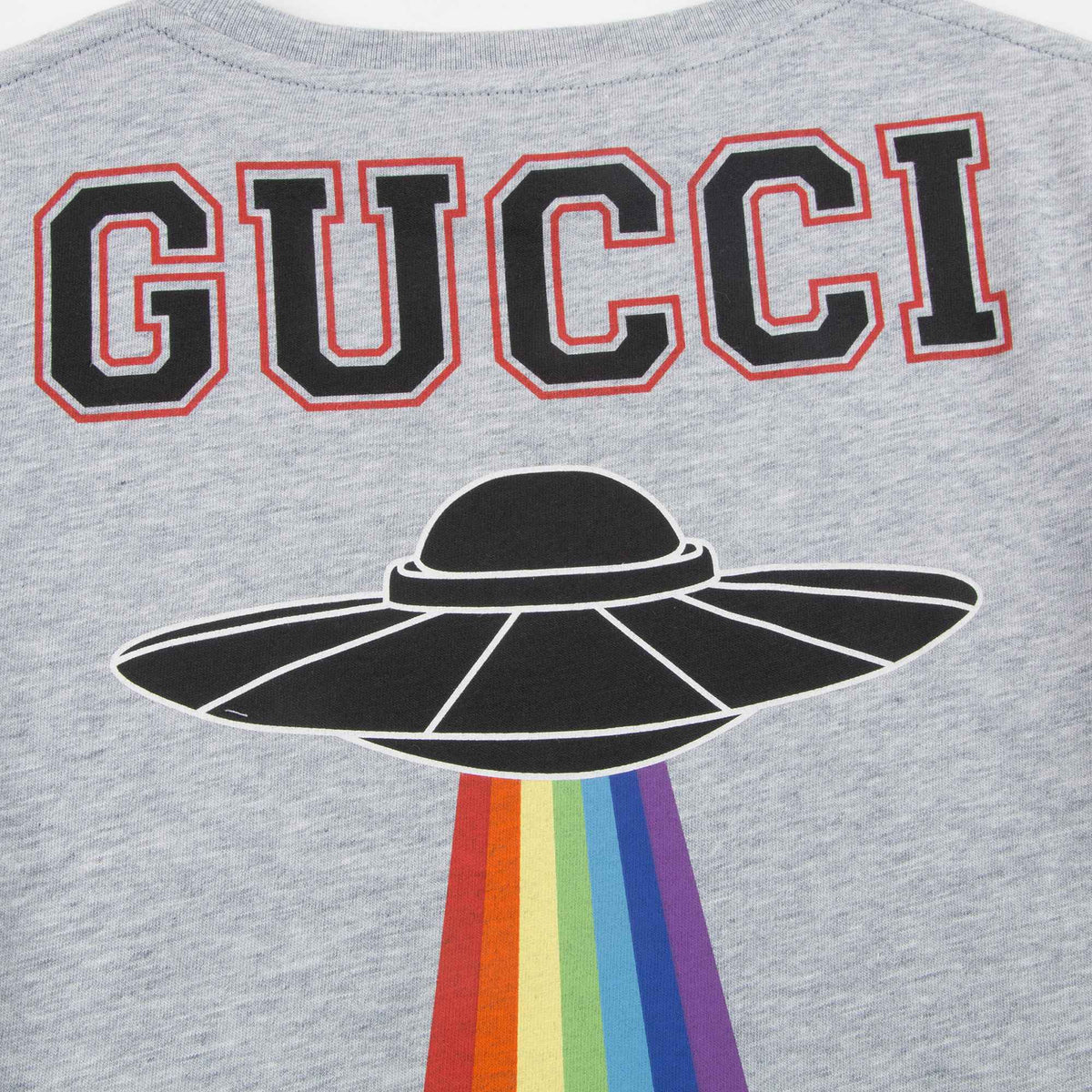 T-shirt gris clair en coton pour garçons
