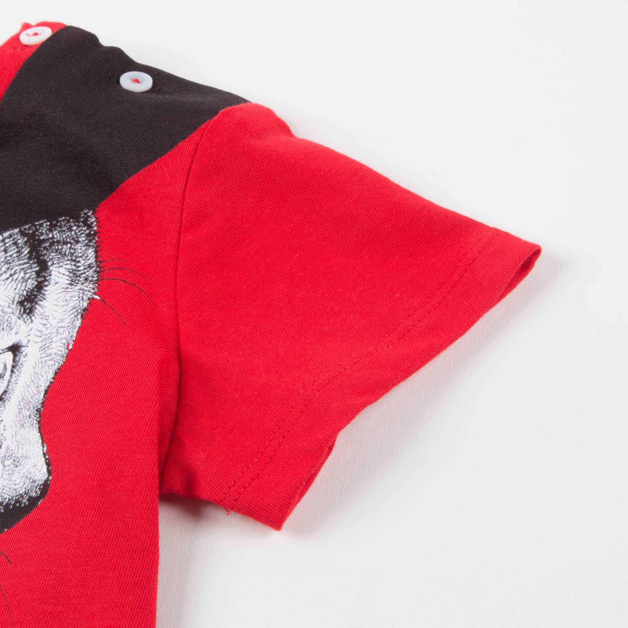 Baby Girls Red Cat T-shirt