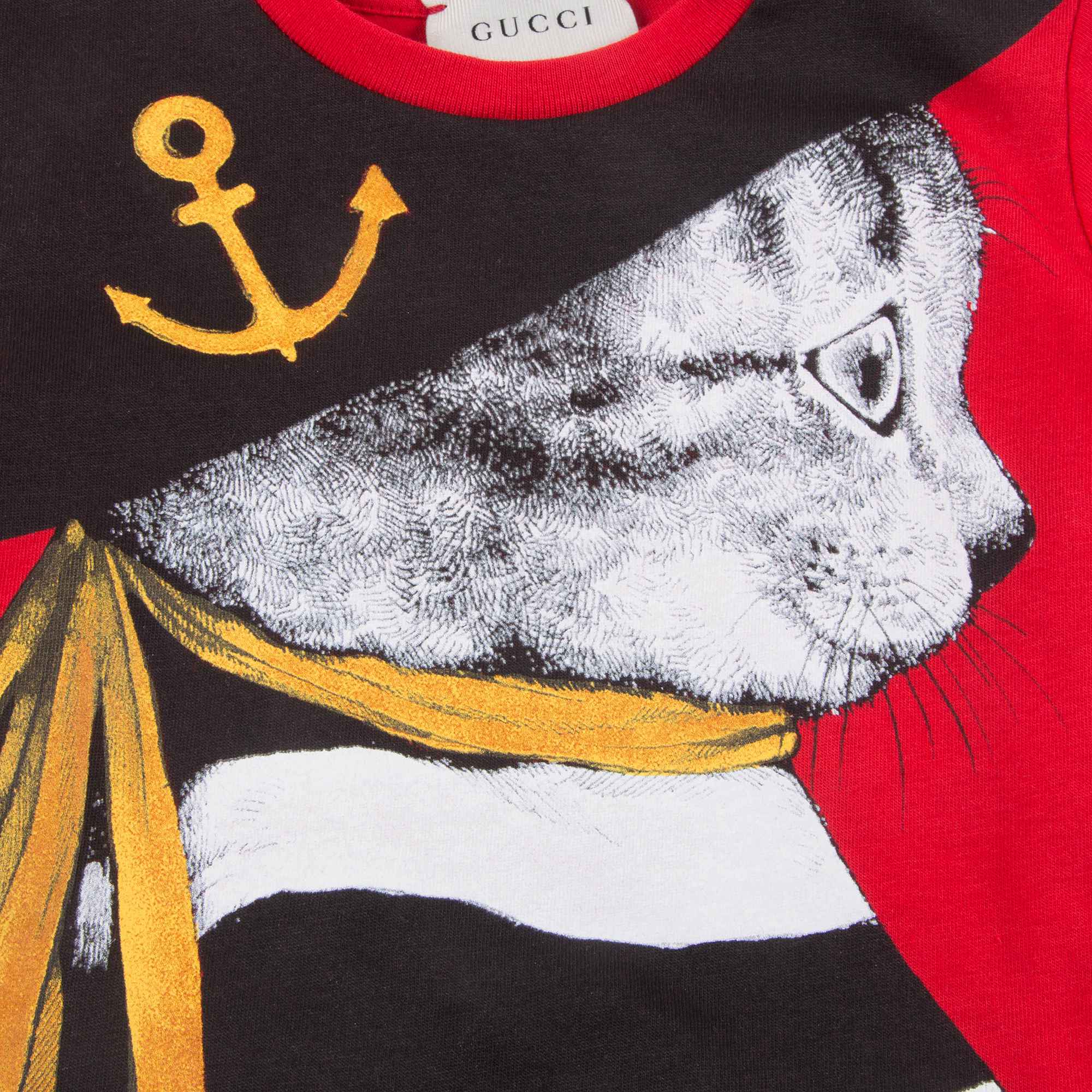 Baby Girls Red Cat T-shirt