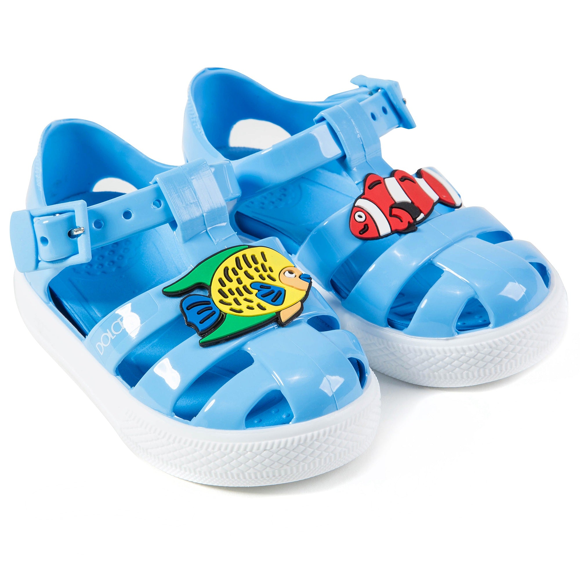 Boys & Girls Wathet Whit Fish Sandals