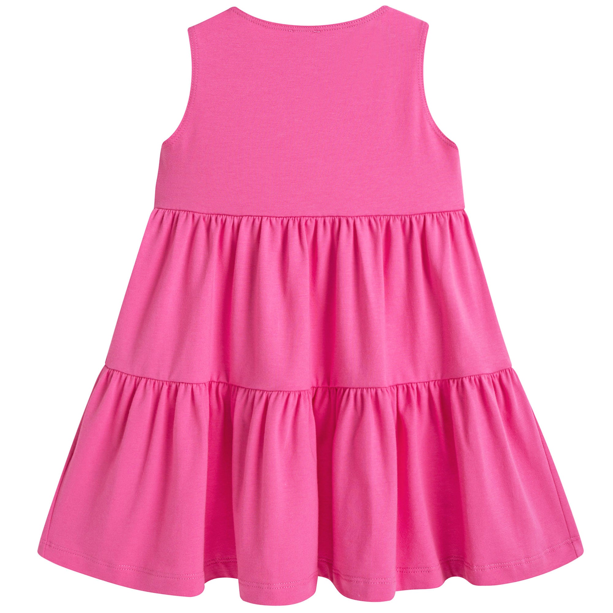 Girls Pink Cotton Jersey Dress