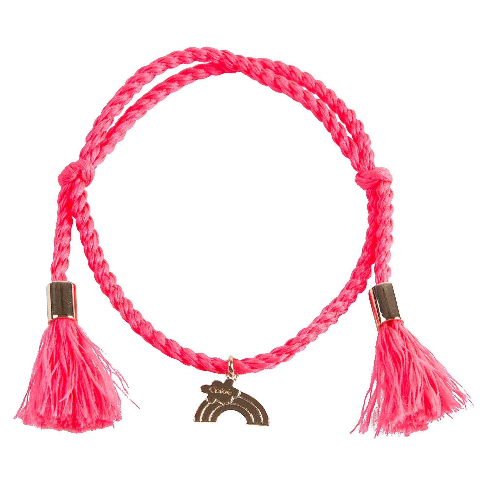 Girls Pink Bracelet with Charms