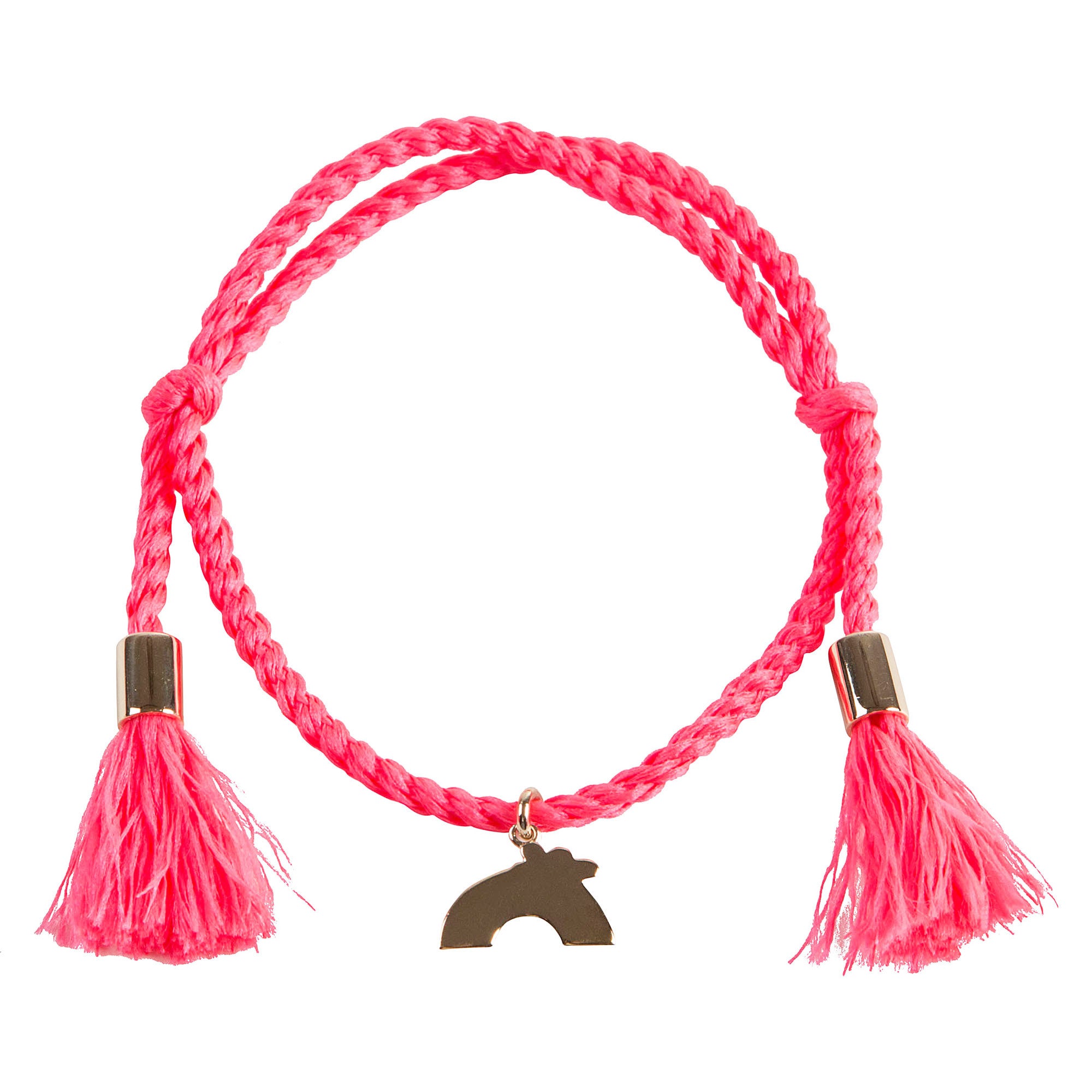 Girls Pink Bracelet with Charms