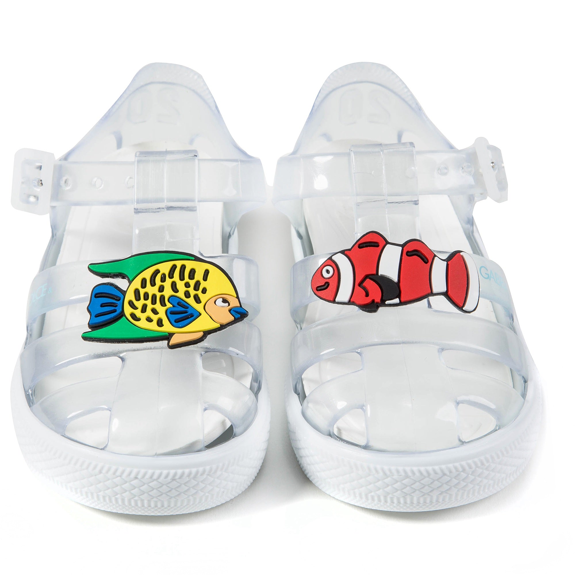Boys & Girls Transparent Whit Fish Sandals