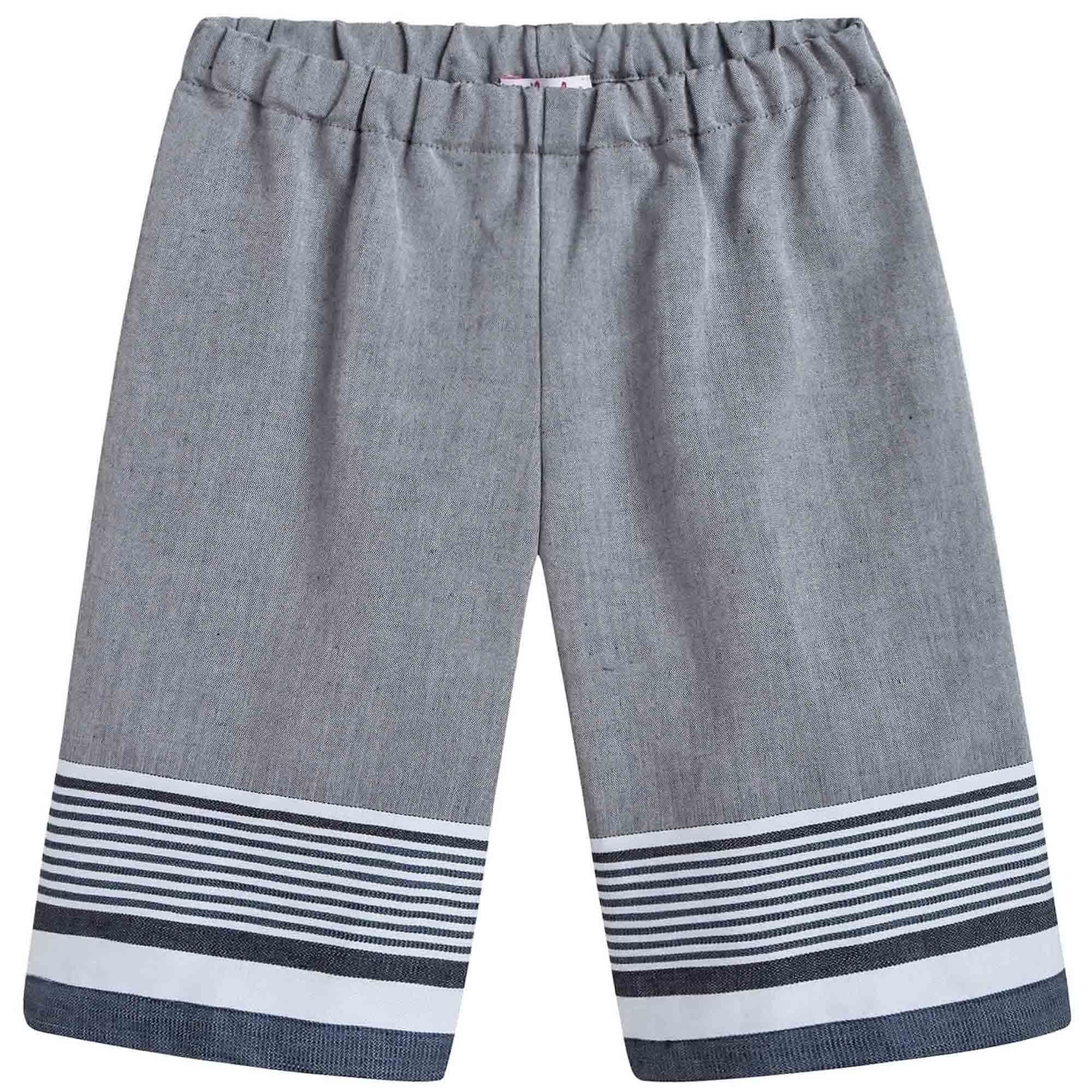 Girls Grey Capri Pants