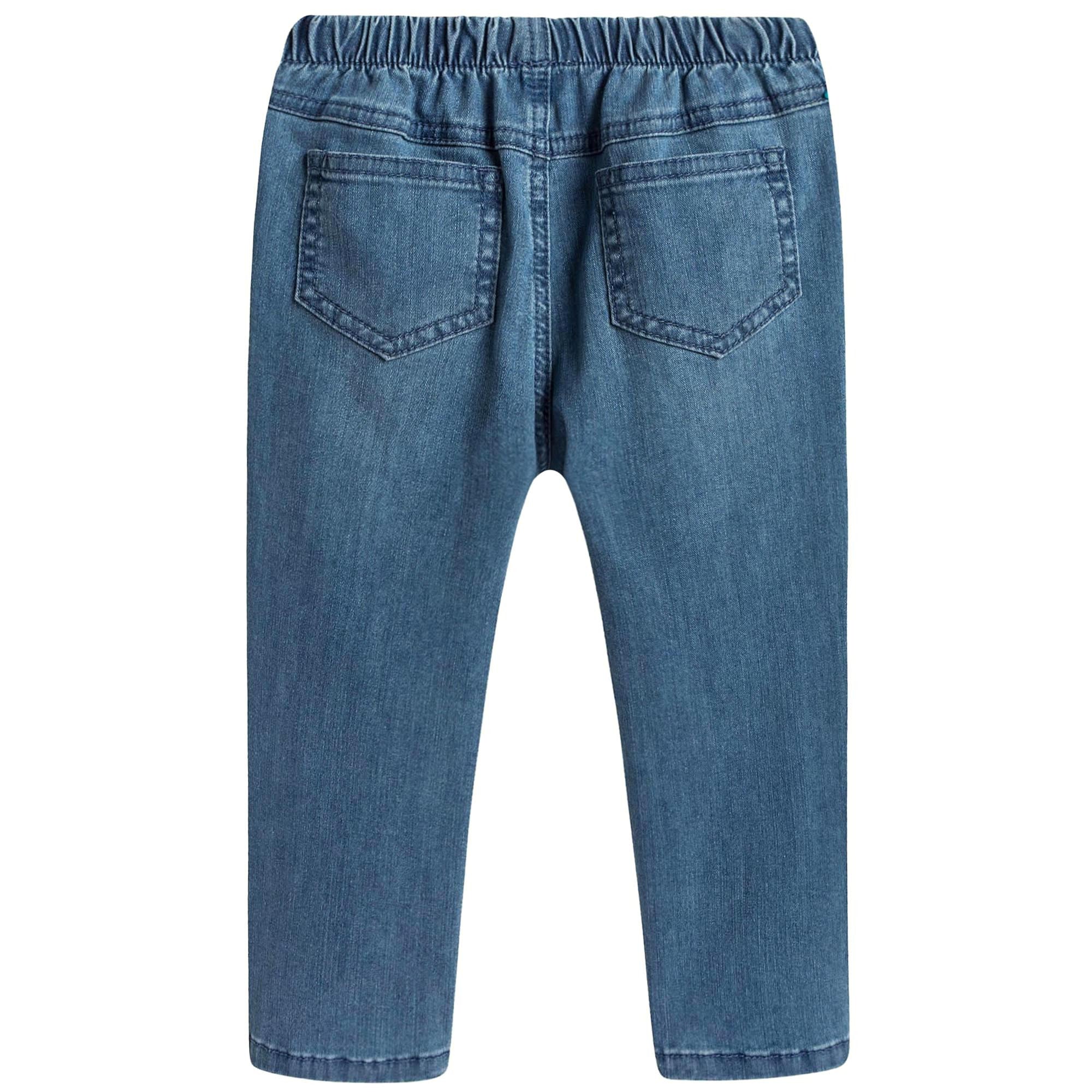 Baby Girls Blue Cotton Jeans