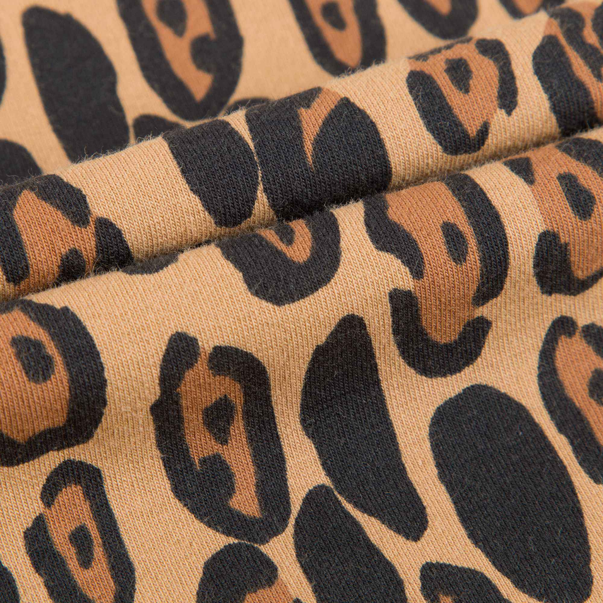 Baby Beige Basic Leopard Jumpsuit