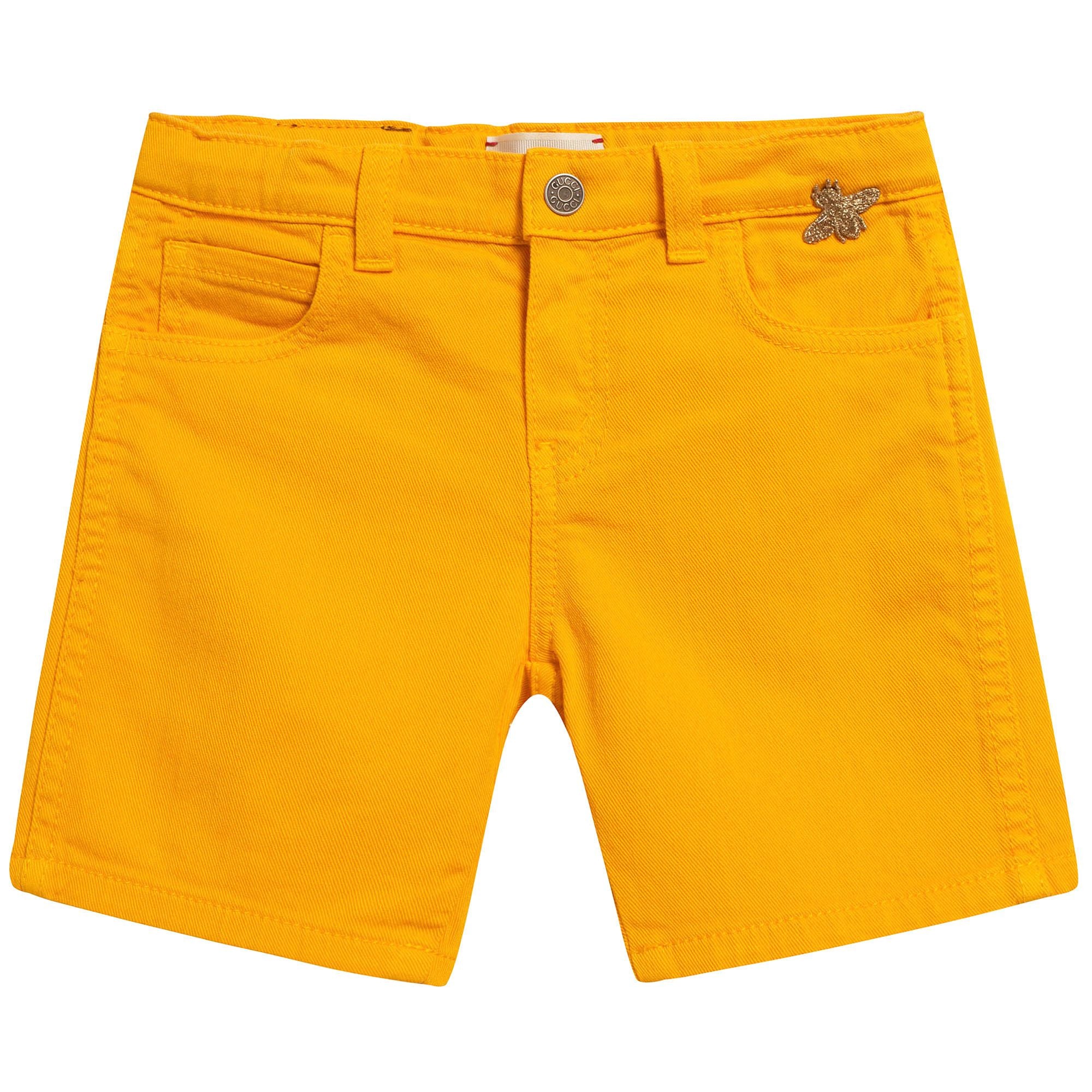 Baby Fisherman Yellow & Gold Shorts