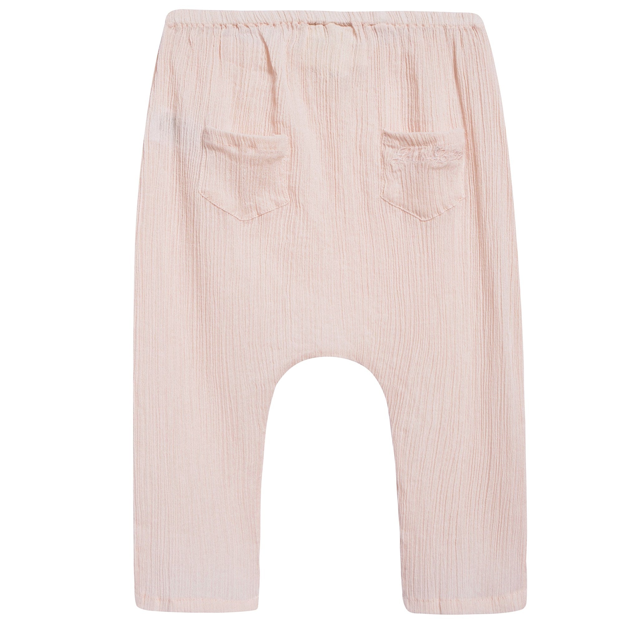 Baby Girls Light Pink "Cotton crepe" Trousers