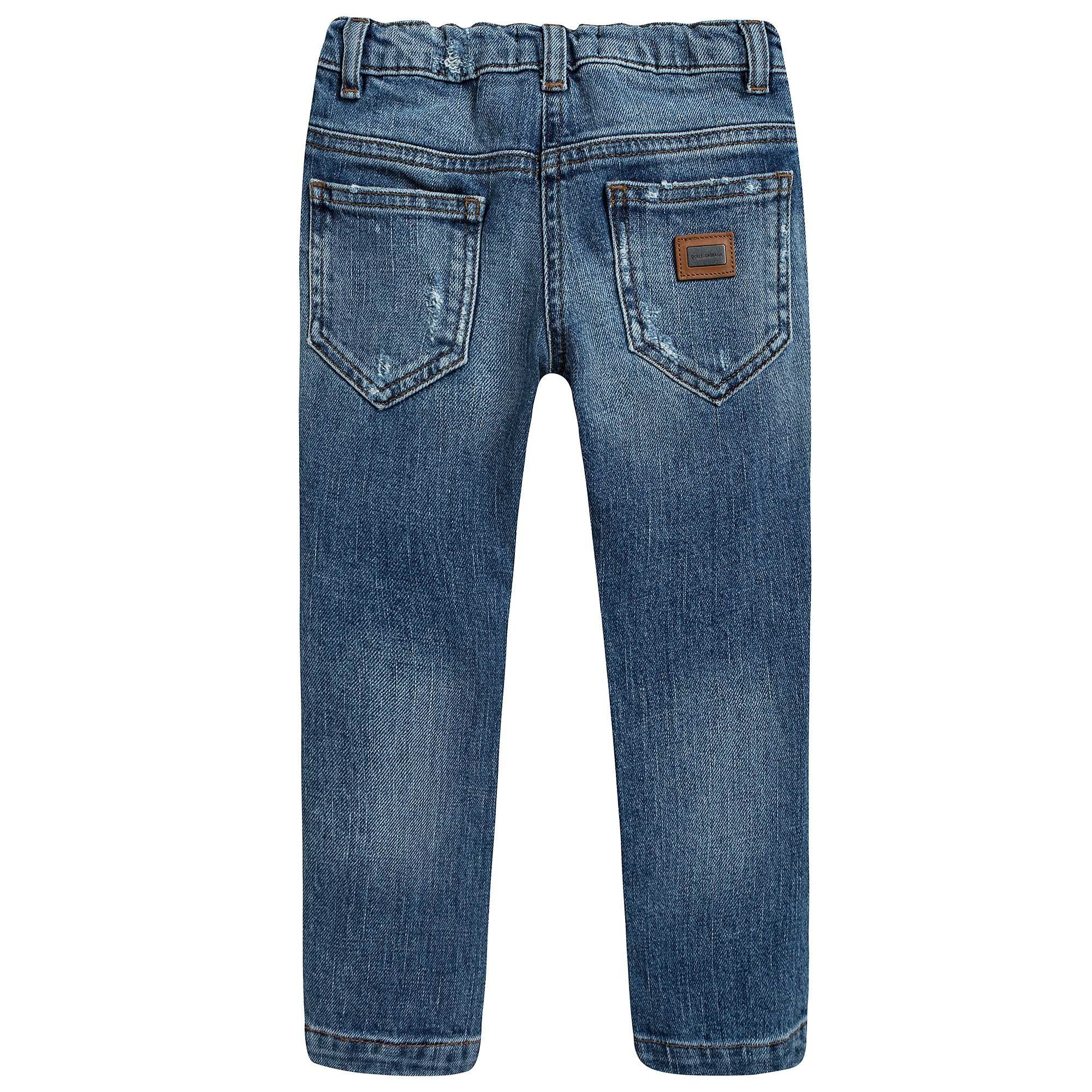Girls Blue Rose Jeans