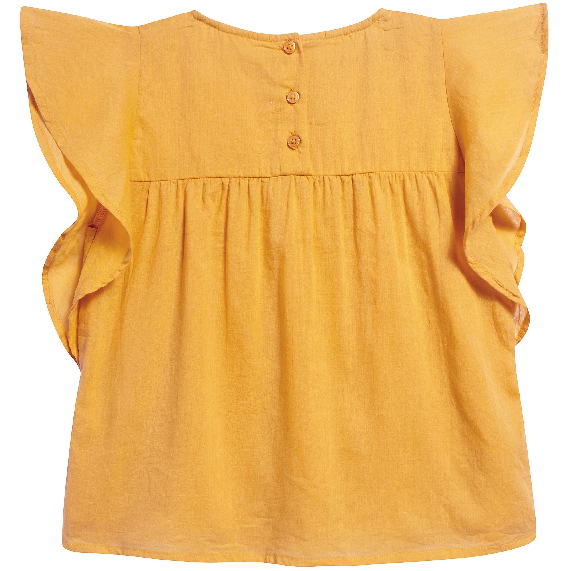 Girls Saffron Cotton Tunic