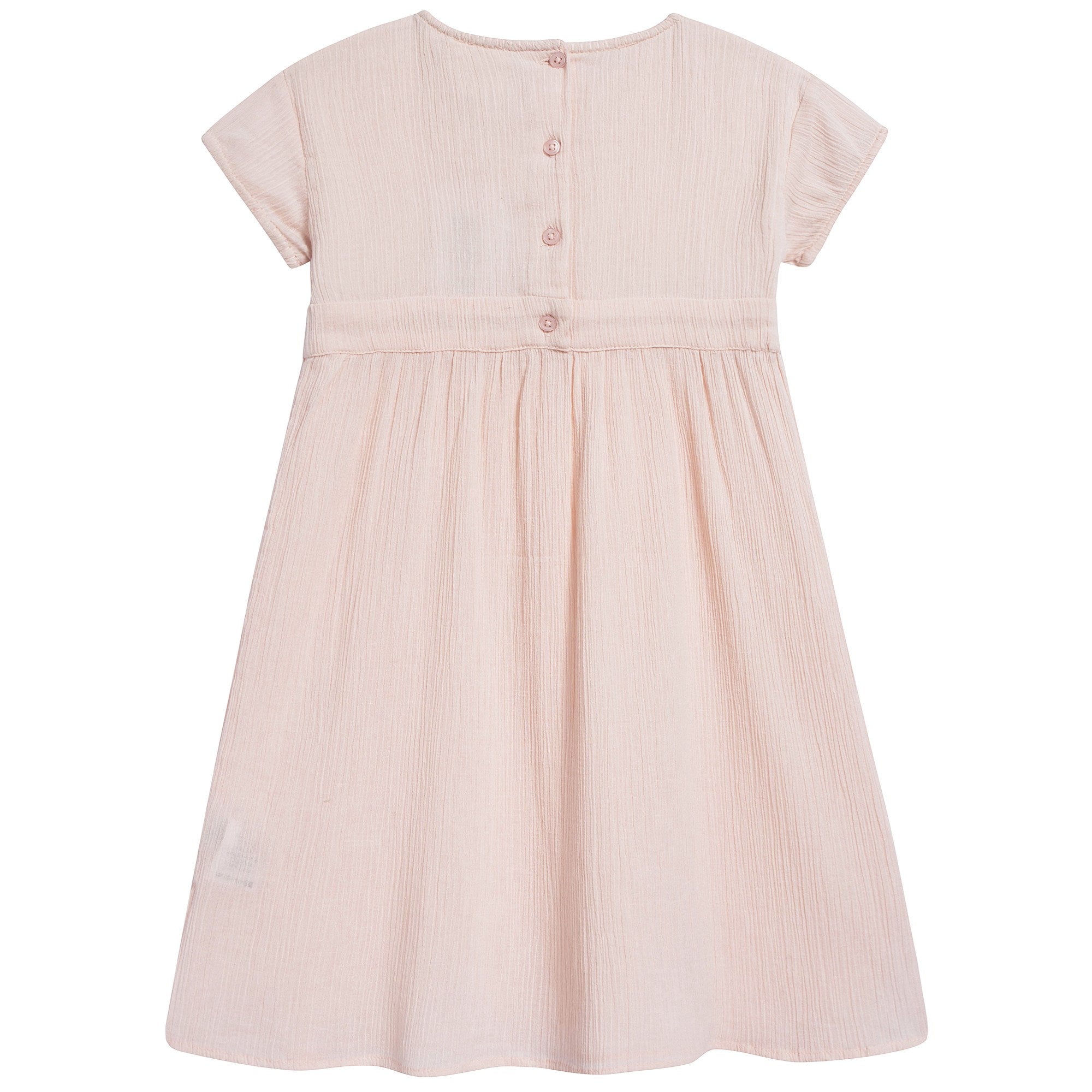 Girls Light Pink "Cotton Crepe" Dress