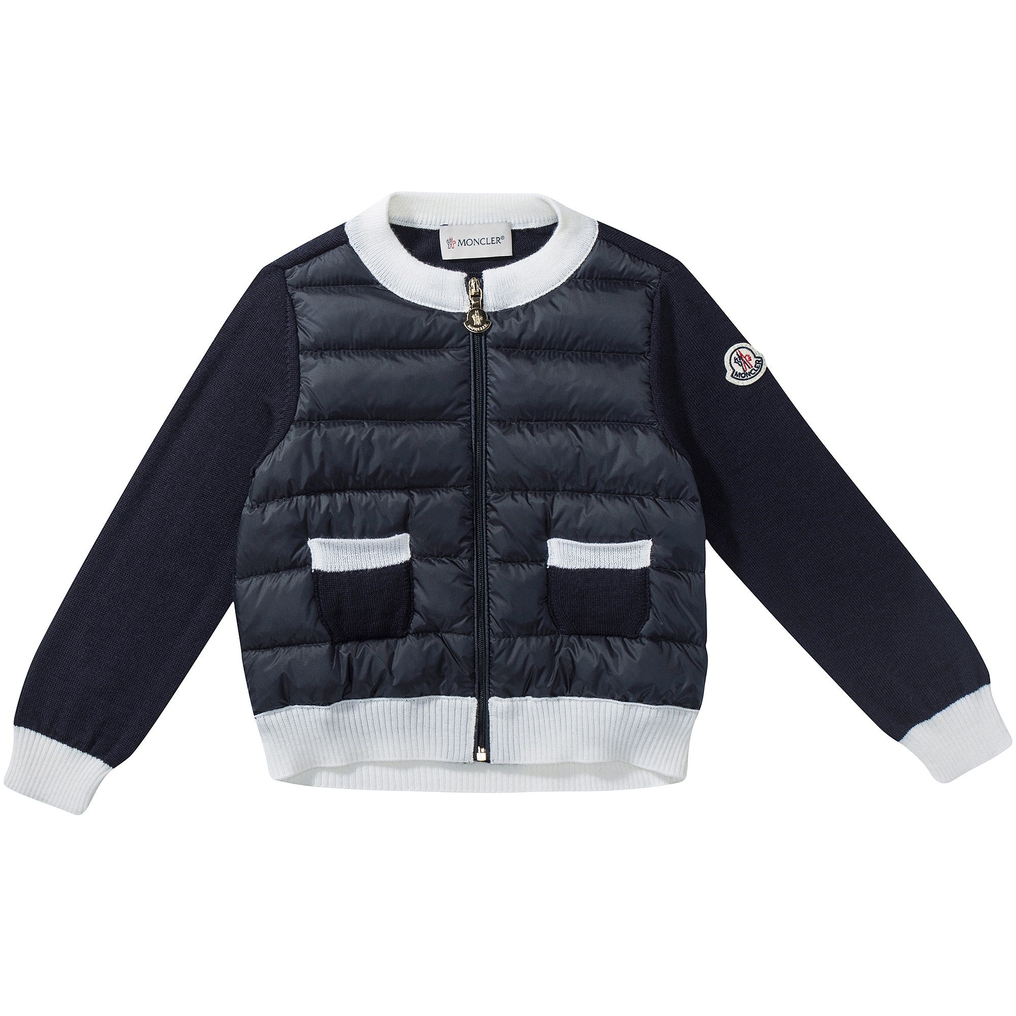 Baby Girls Navy Blue "Maglia Tricot" Cardigan