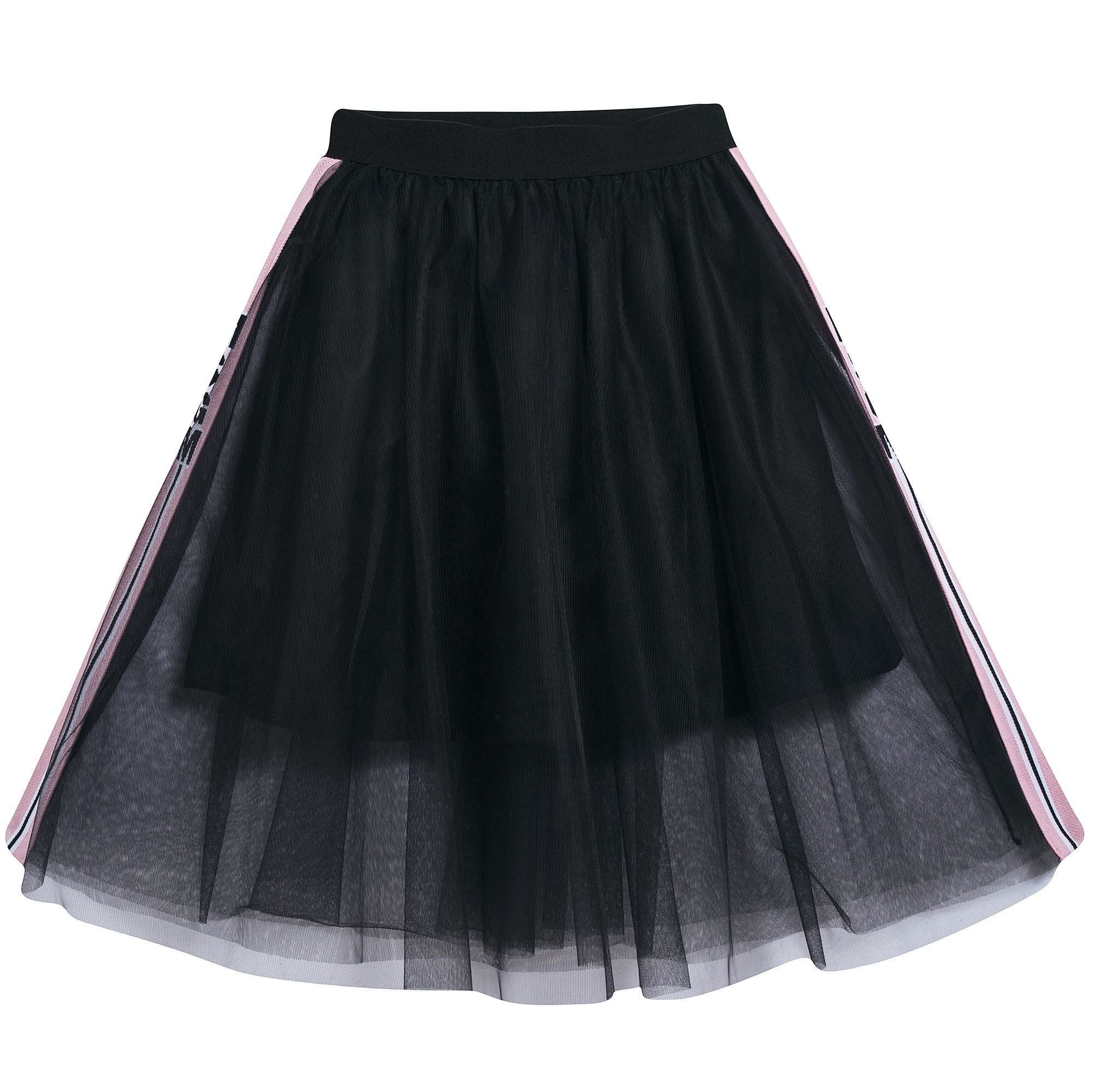 Girls Black Tulle Skirt