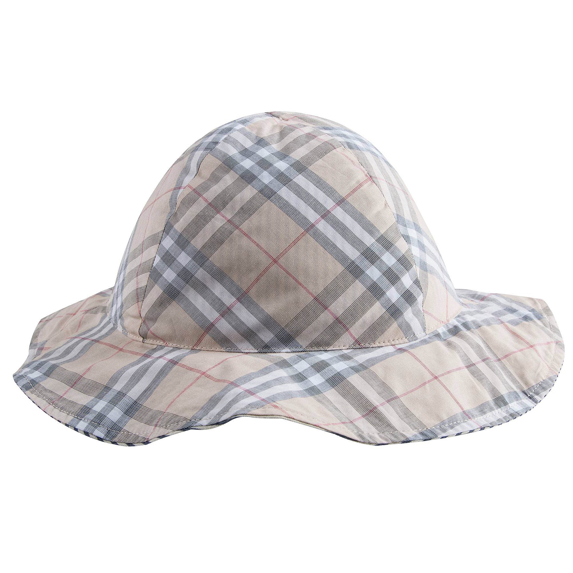 Baby Check Reversible Sun Hat