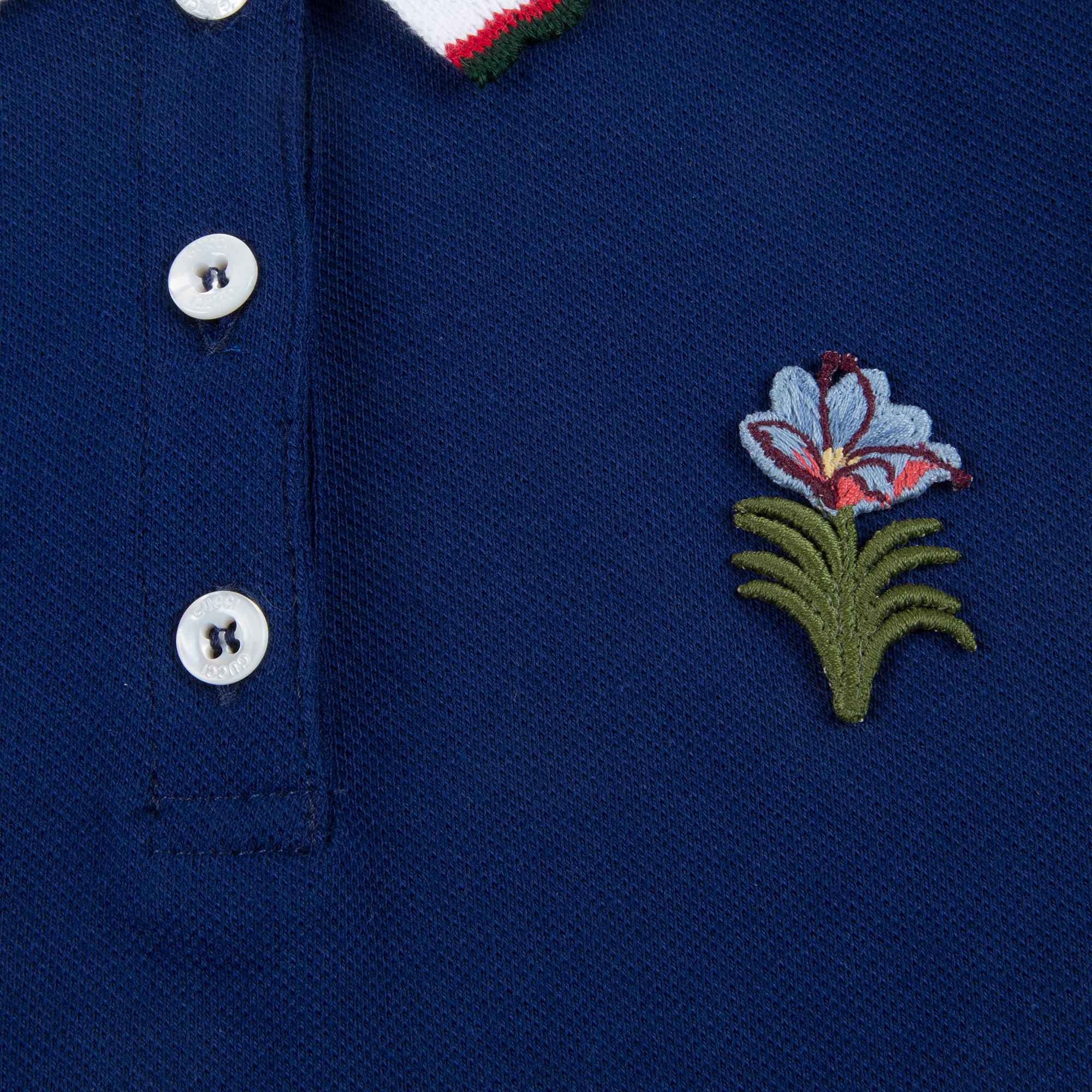 Girls Blue Flower Printed Dress
